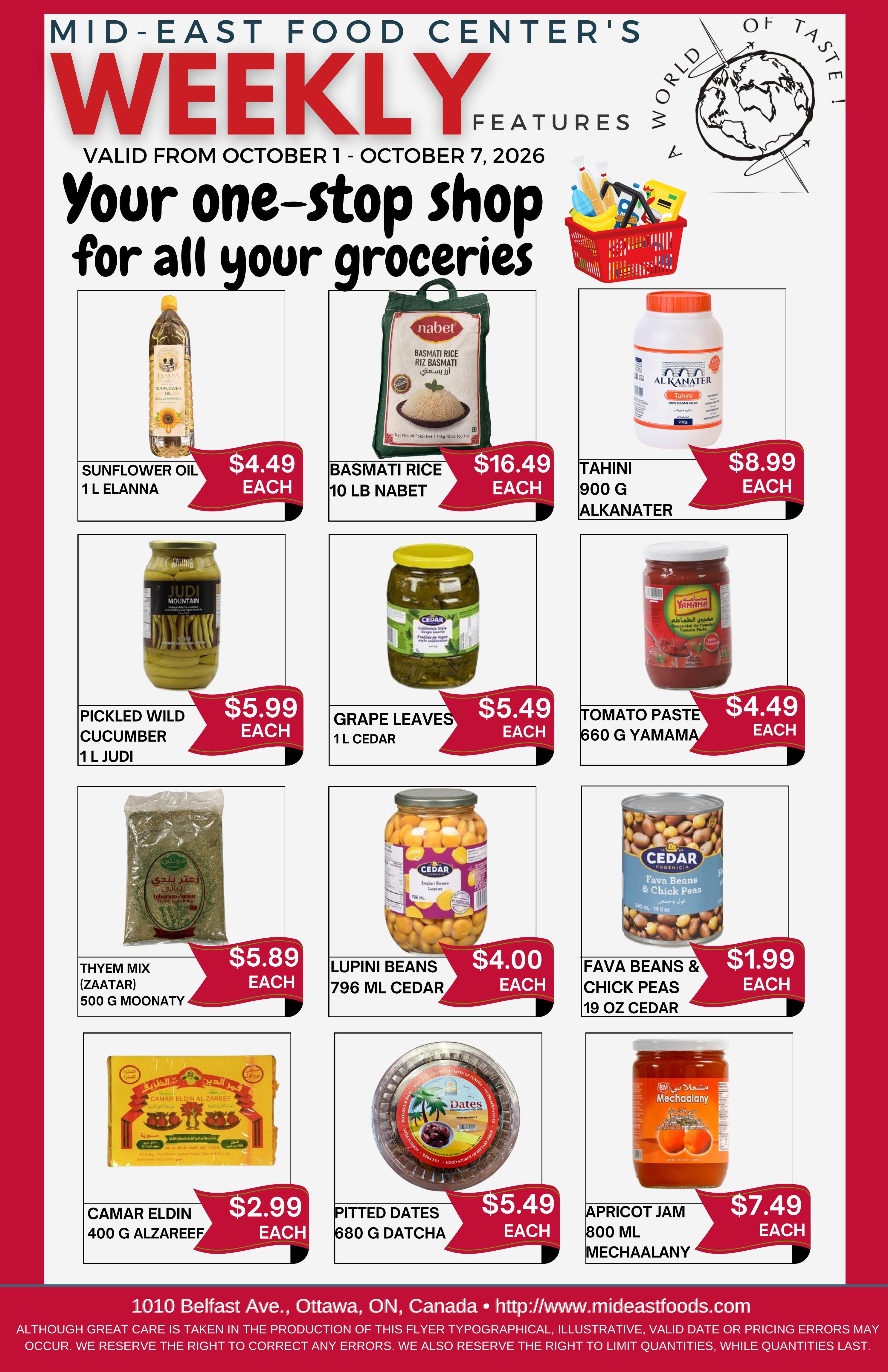 Mid-East Food Centre Flyer October 1 to 7