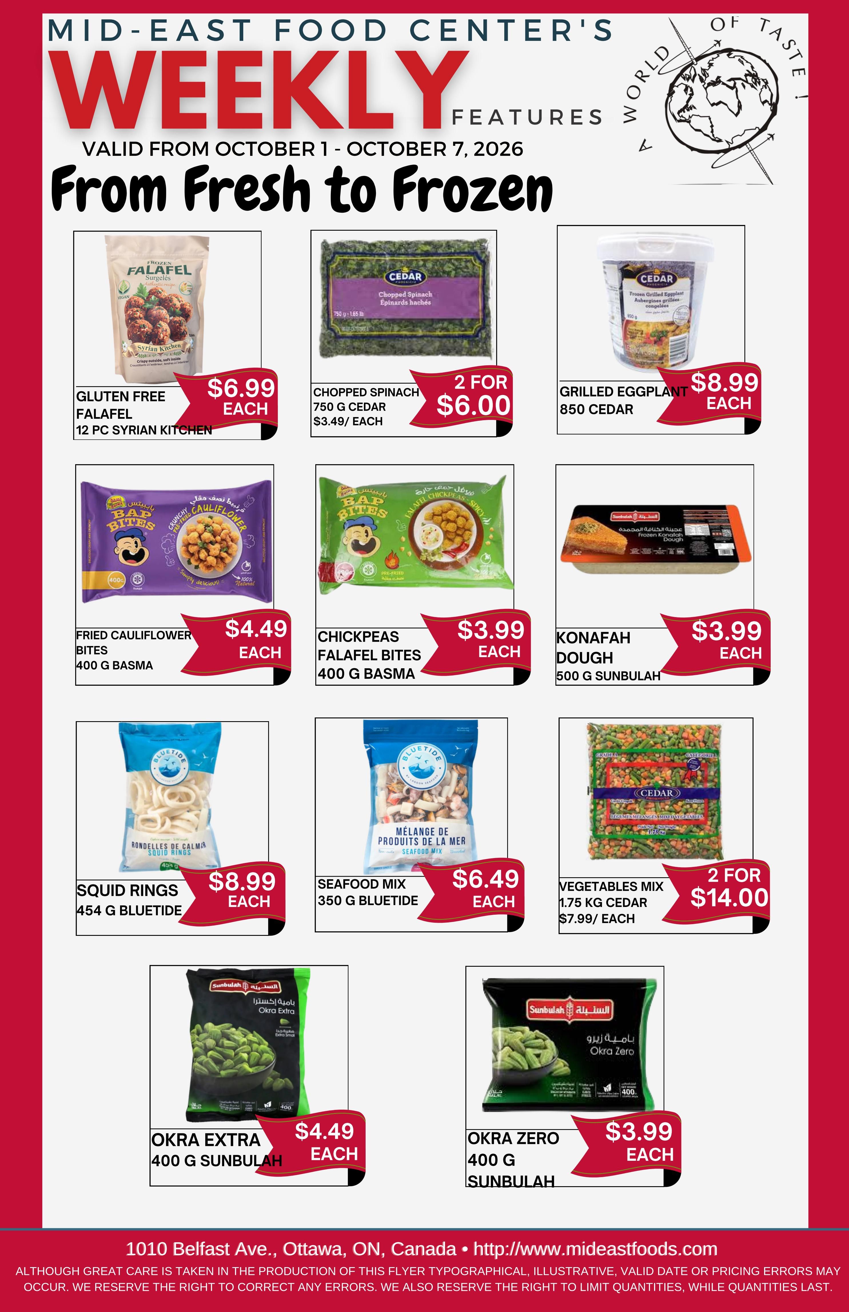 Mid-East Food Centre Flyer October 1 to 7