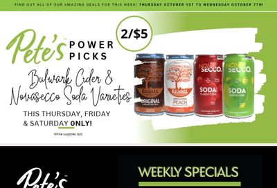 Pete's Fine Foods Flyer October 1 to 7
