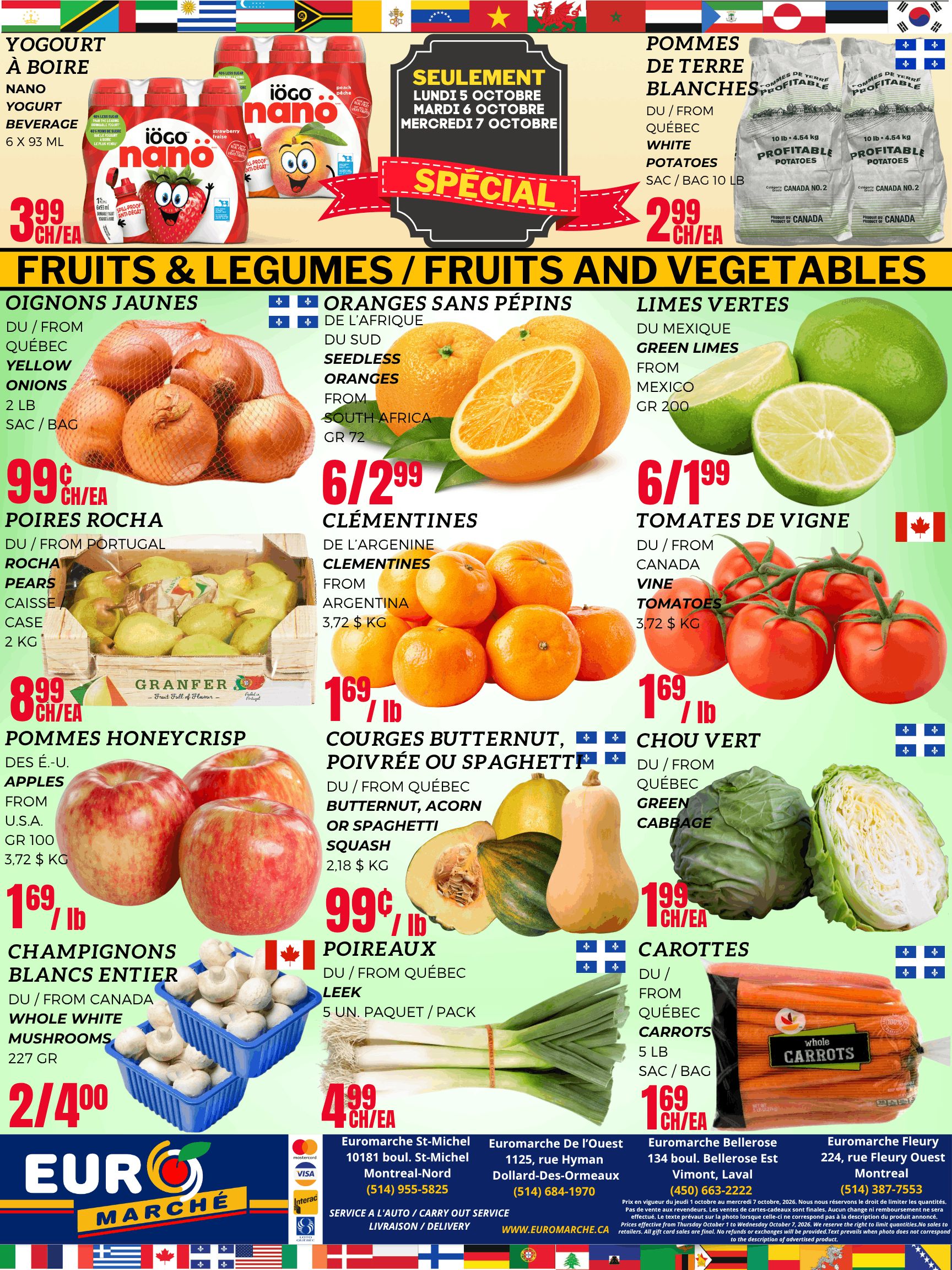 Euro Marche Flyer October 1 to 7