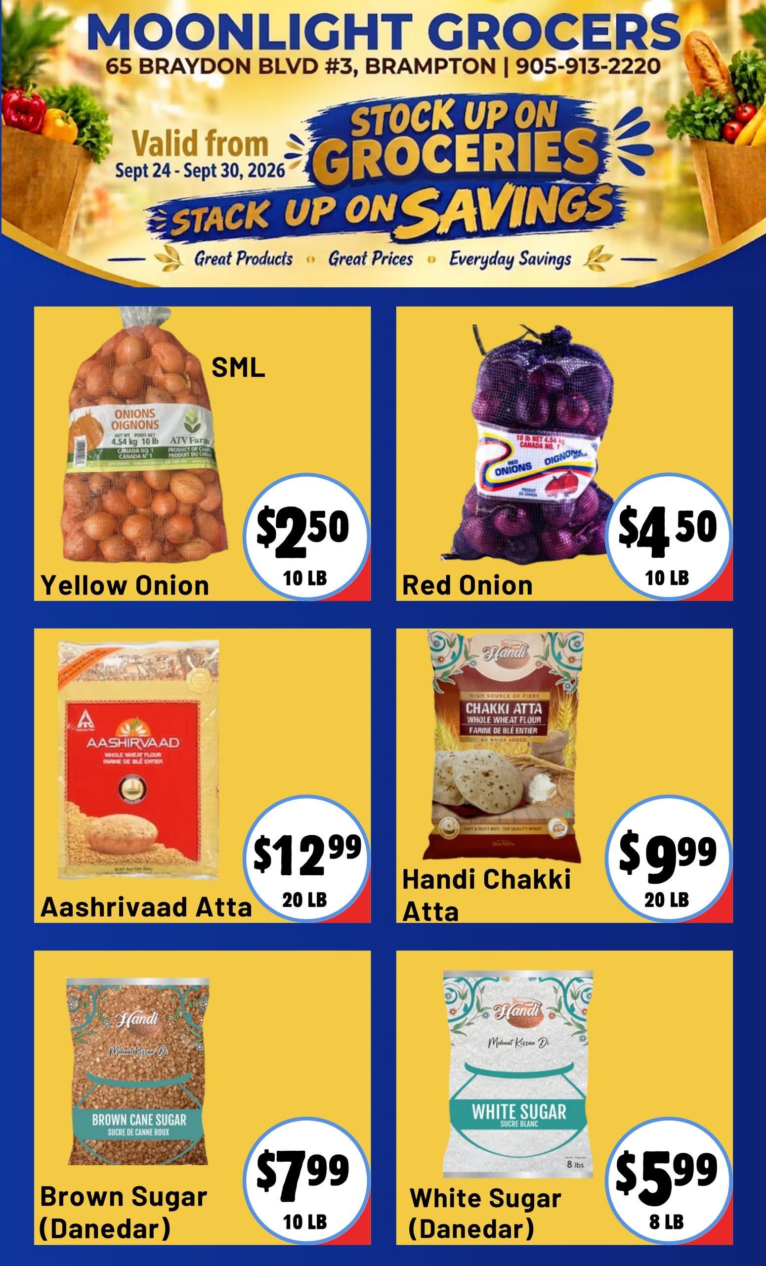 Moonlight Grocers Flyer September 24 to 30