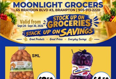 Moonlight Grocers Flyer September 24 to 30