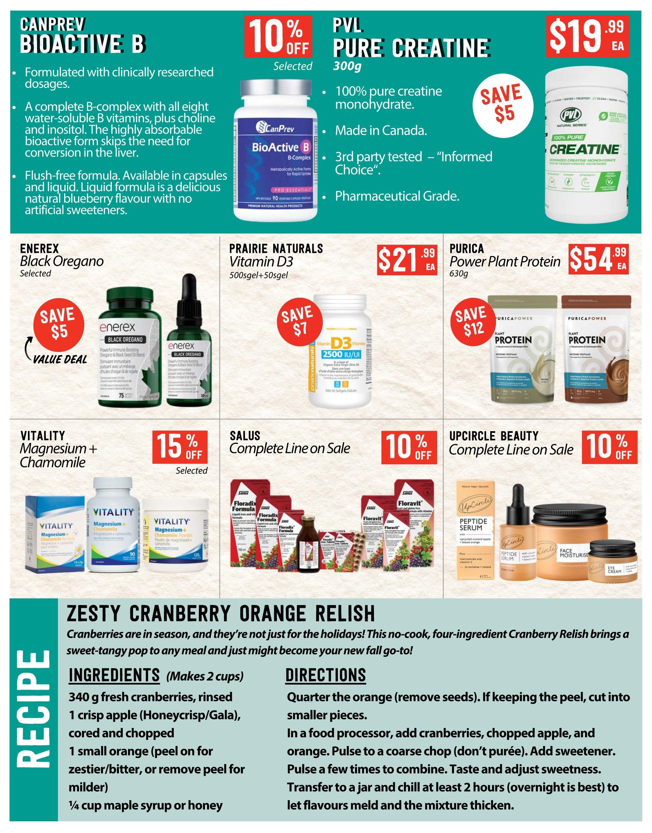 Pomme Natural Market Monthly Specials Flyer October 1 to November 4