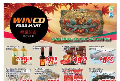WinCo Food Mart (HWY 7) Flyer October 1 to 7