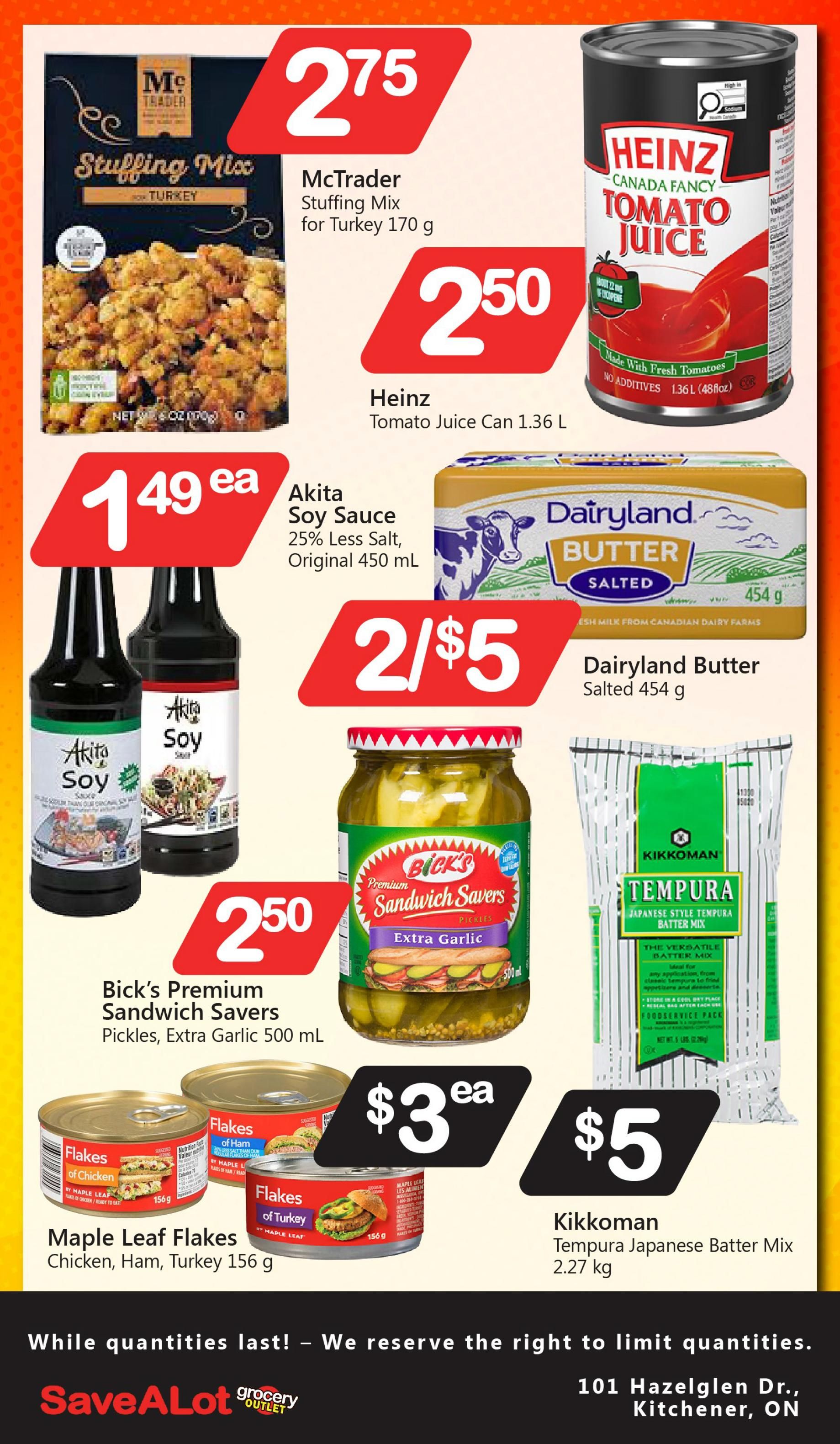 SaveALot Grocery Outlet Flyer October 1 to 7
