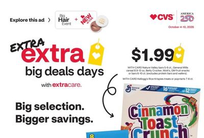 CVS Pharmacy (Boardman Area, OR) Weekly Ad October 4 - 10, 2026