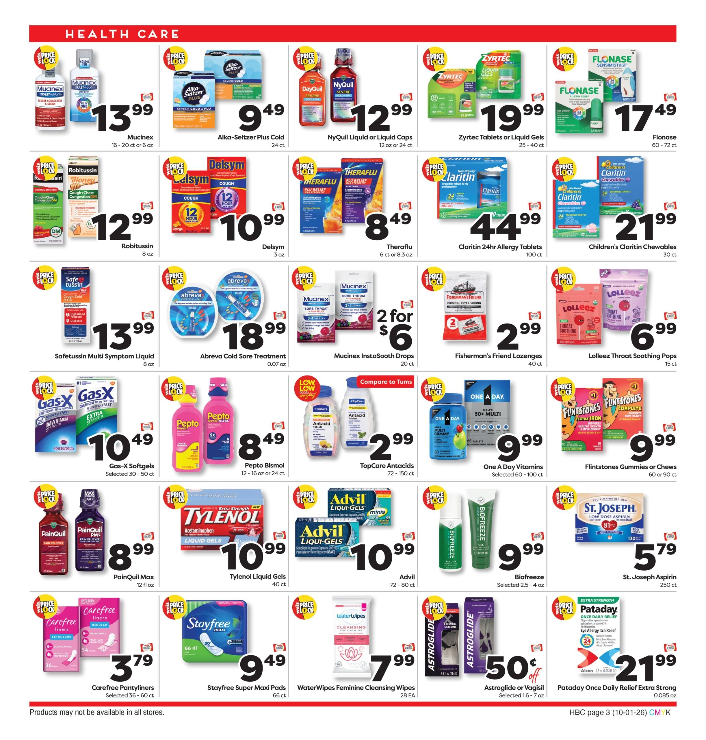 Weis Markets Monthly Home Weekly Ad October 1 - 28, 2026