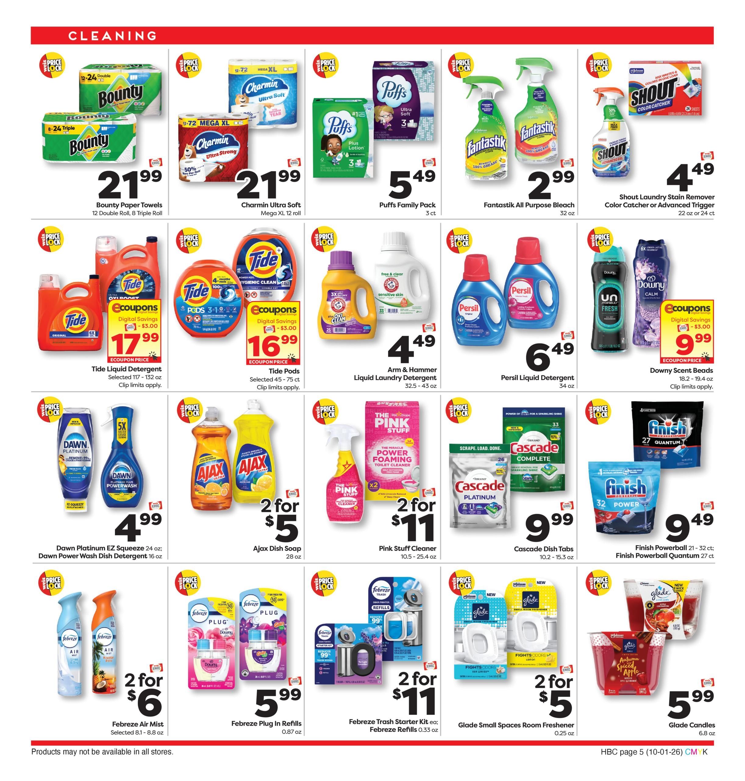 Weis Markets Monthly Home Weekly Ad October 1 - 28, 2026