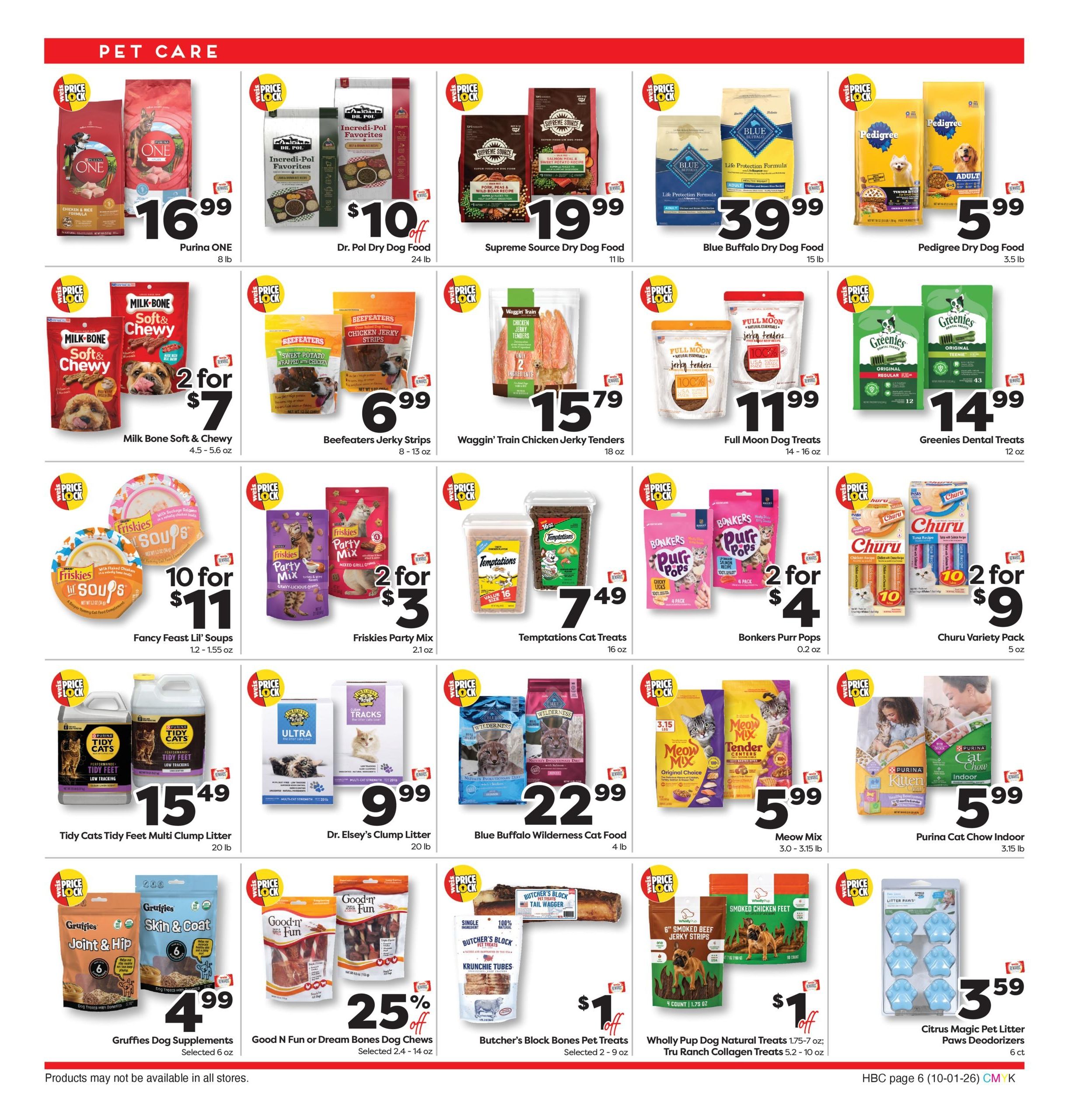 Weis Markets Monthly Home Weekly Ad October 1 - 28, 2026