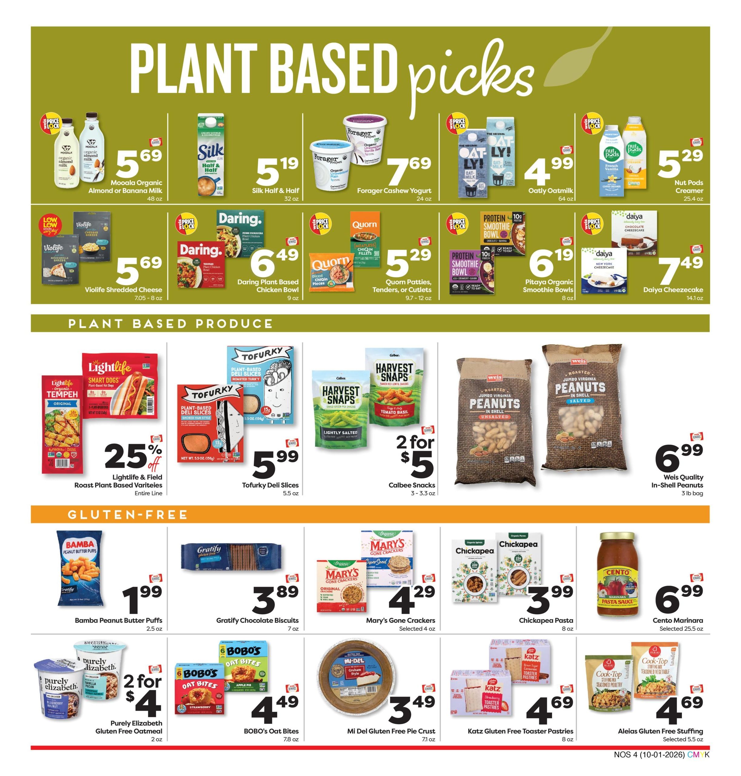 Weis Markets Natural & Organic Weekly Ad October 1 - 28, 2026
