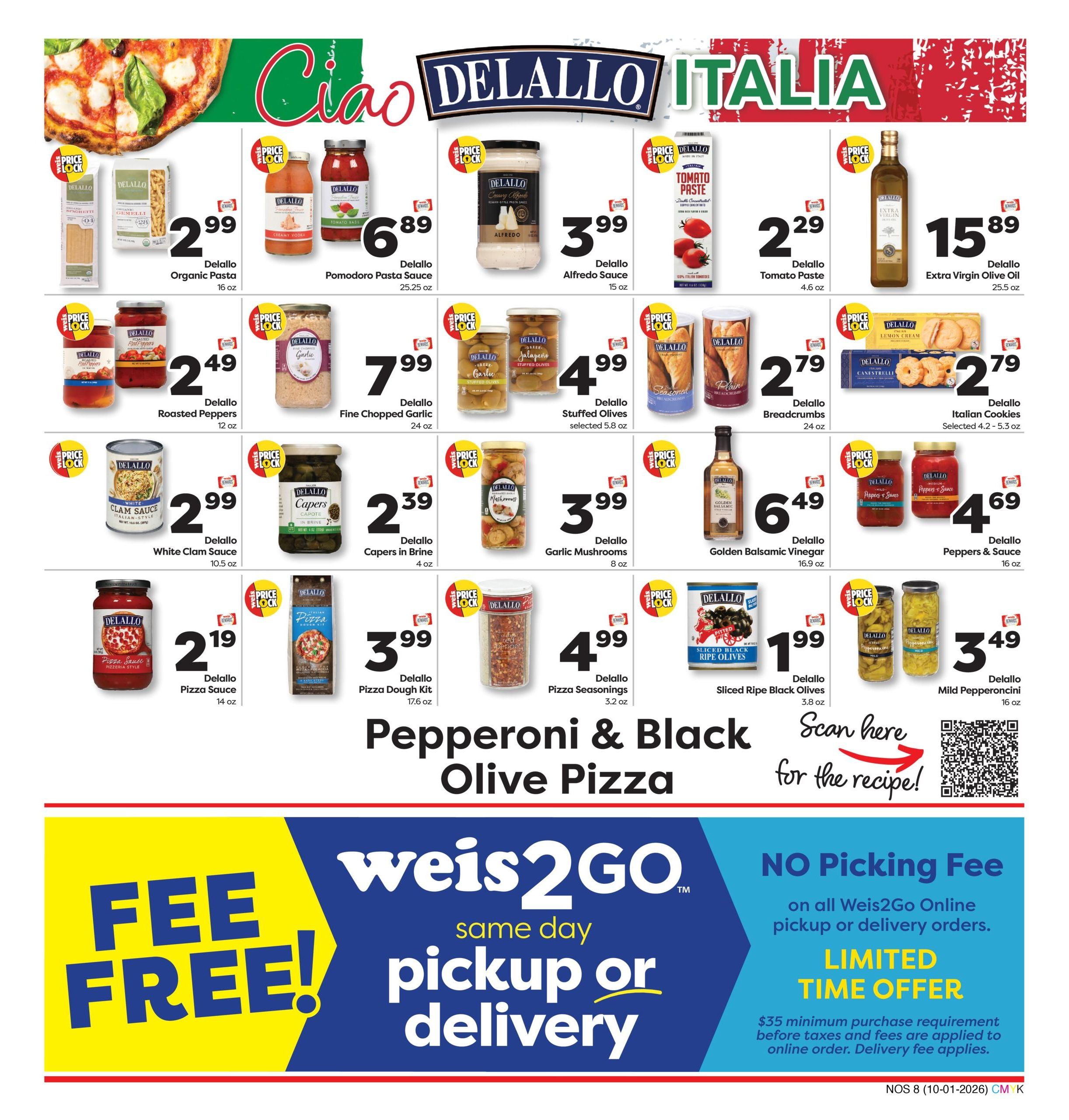 Weis Markets Natural & Organic Weekly Ad October 1 - 28, 2026