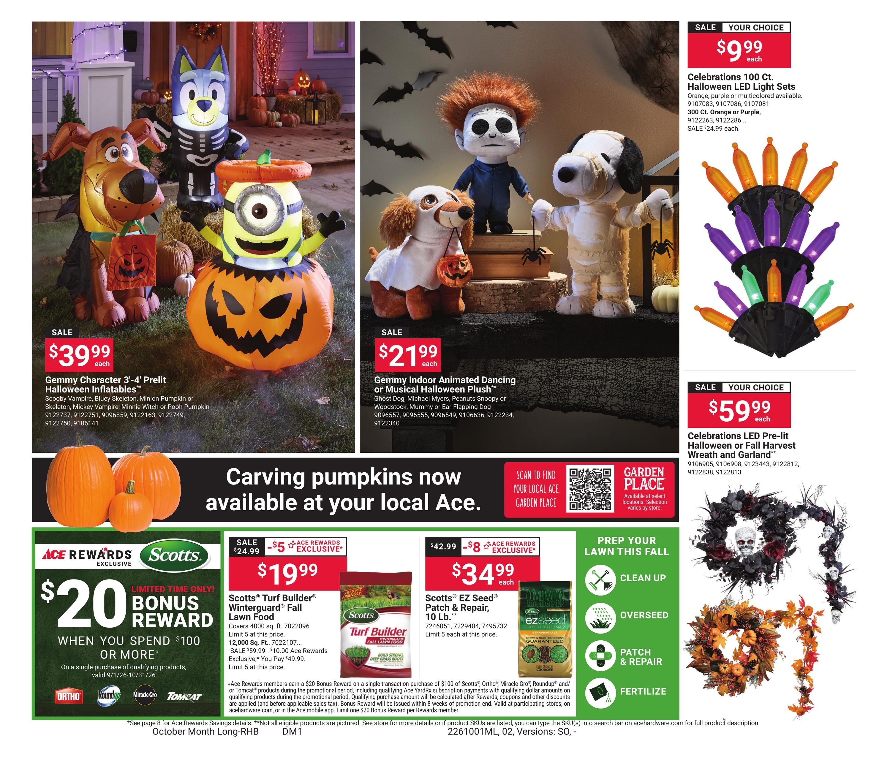 Ace Hardware (Albertville Area, AL) October Month Long Red Hot Buys Weekly Ad October 1 - 31, 2026