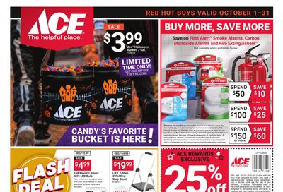 Ace Hardware (Andalusia Area, AL) October Month Long Red Hot Buys Weekly Ad October 1 - 31, 2026