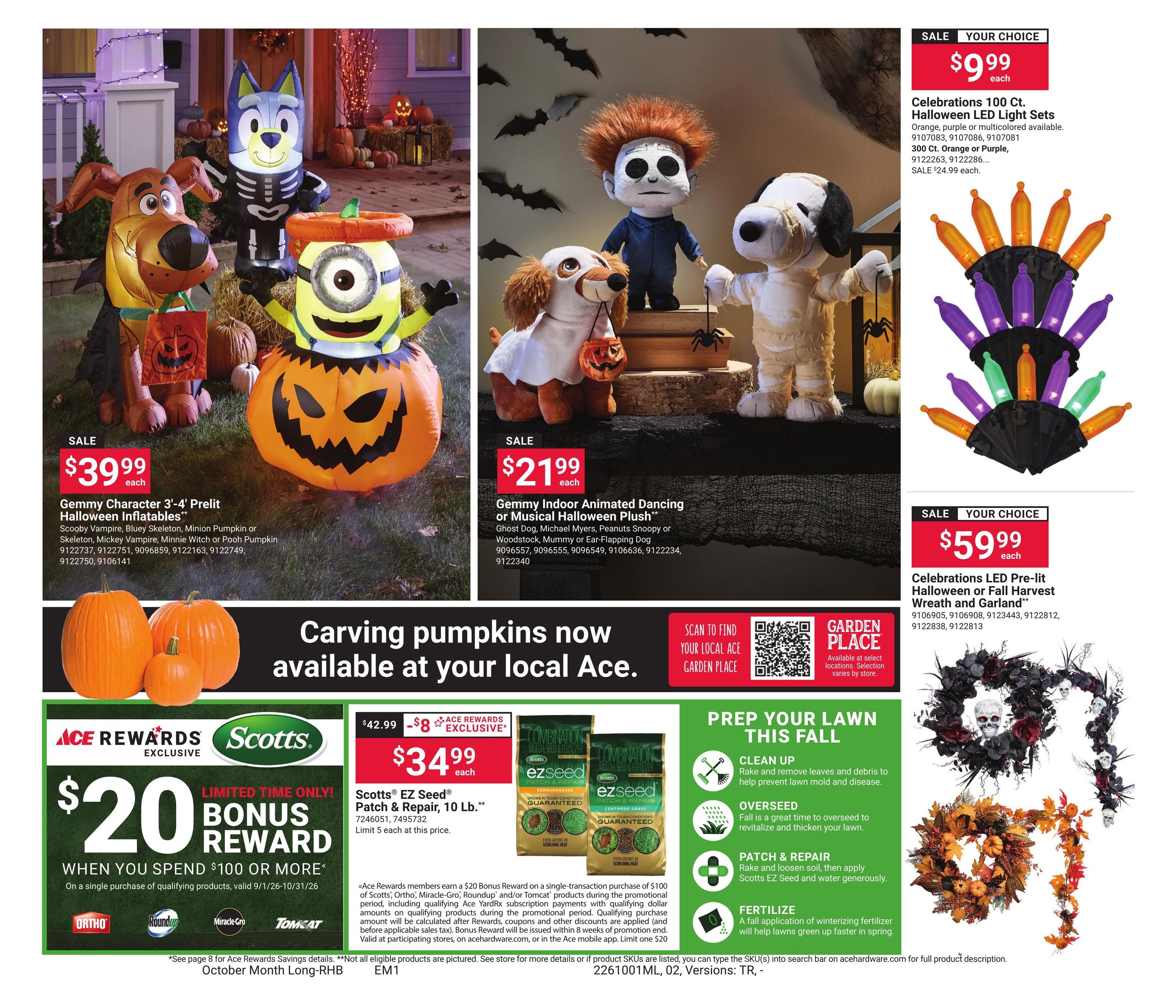 Ace Hardware (Andalusia Area, AL) October Month Long Red Hot Buys Weekly Ad October 1 - 31, 2026