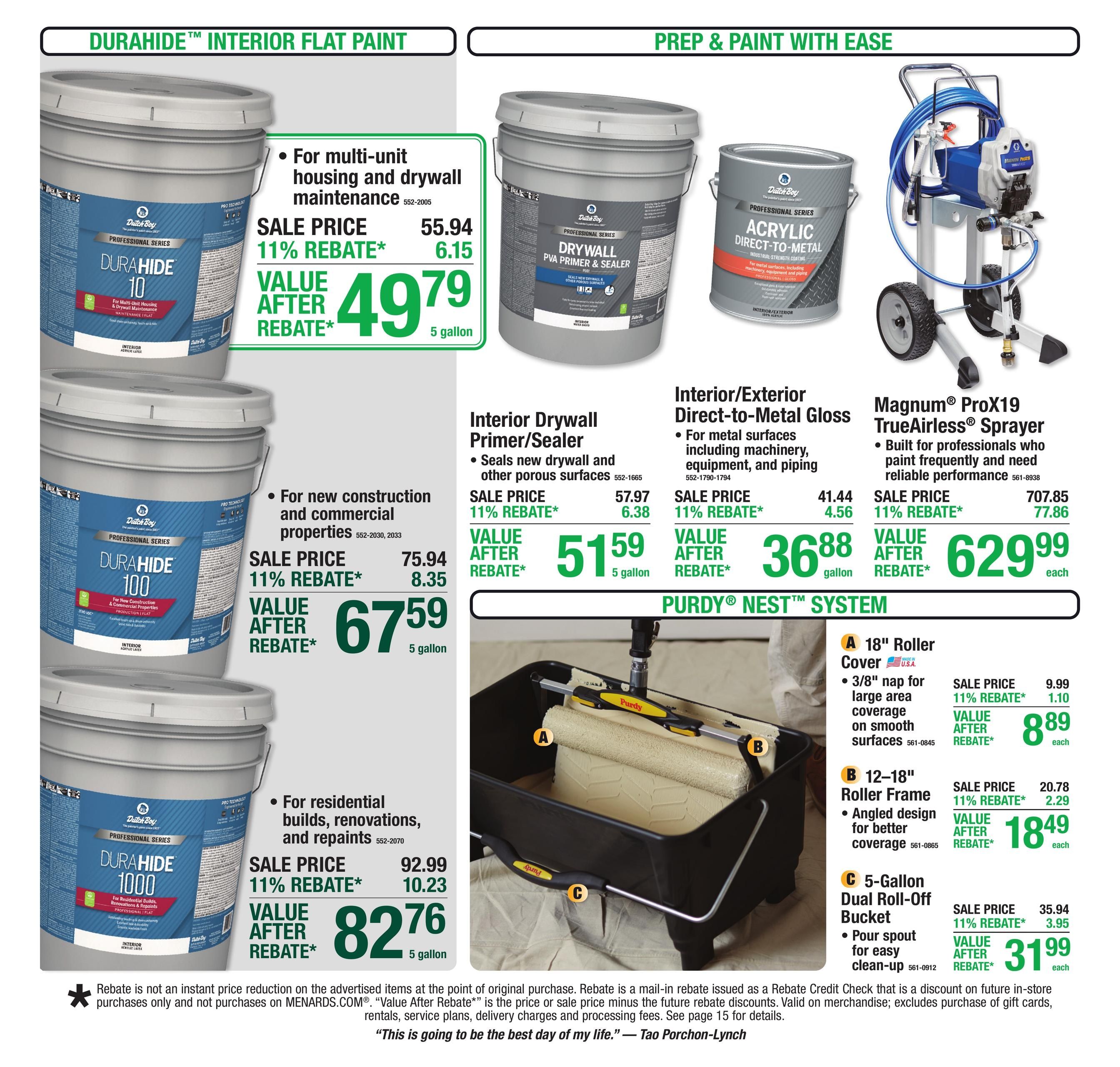 Menards (Caldwell Area, OH) 11% Rebate Sale Weekly Ad October 1 - 11, 2026
