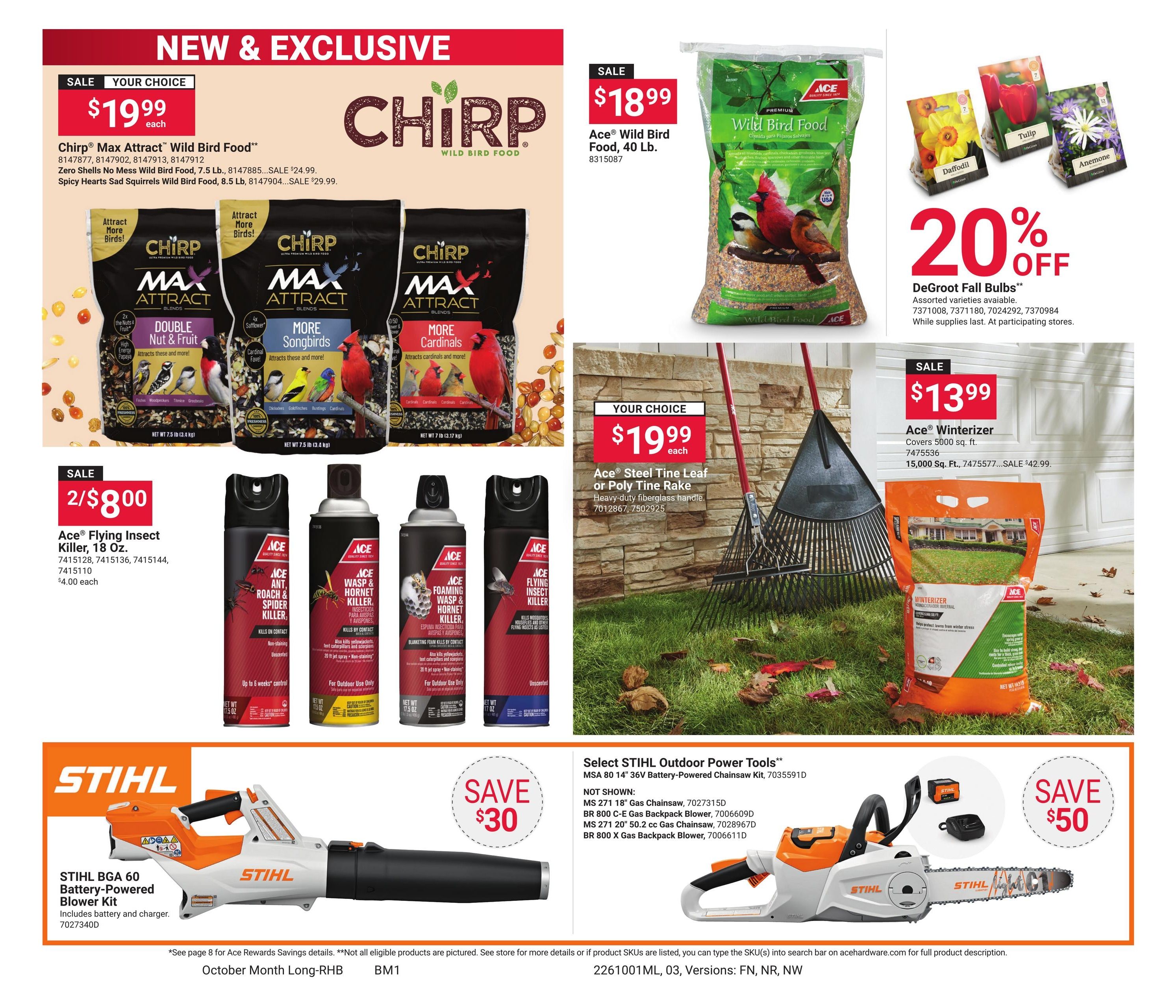 Ace Hardware (Dennehotso Area, AZ) October Month Long Red Hot Buys Weekly Ad October 1 - 31, 2026