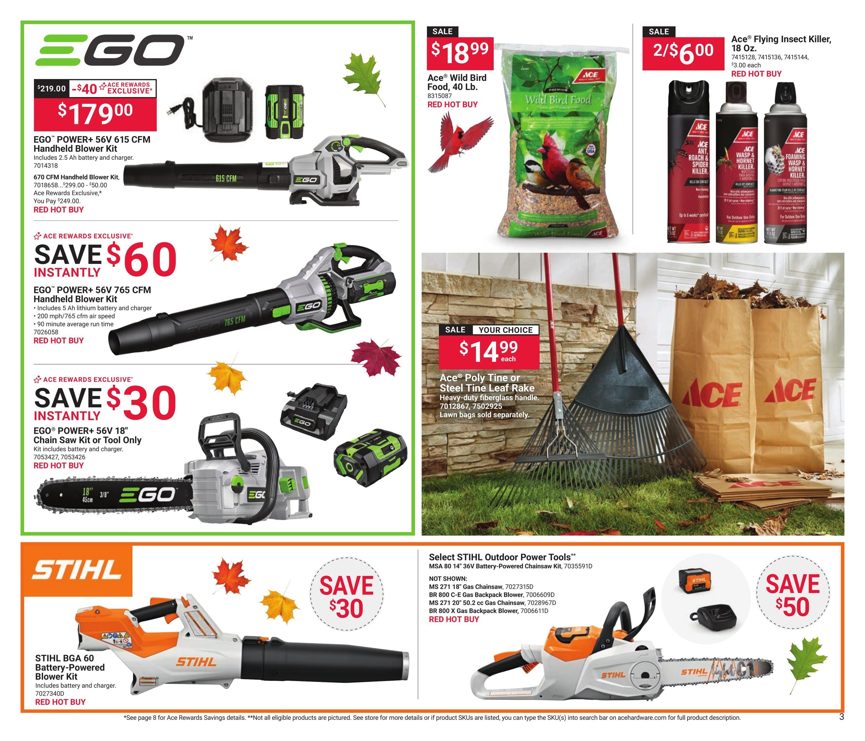 Ace Hardware (Clearwater Area, FL) Fall Into Savings Weekly Ad October 1 - 31, 2026