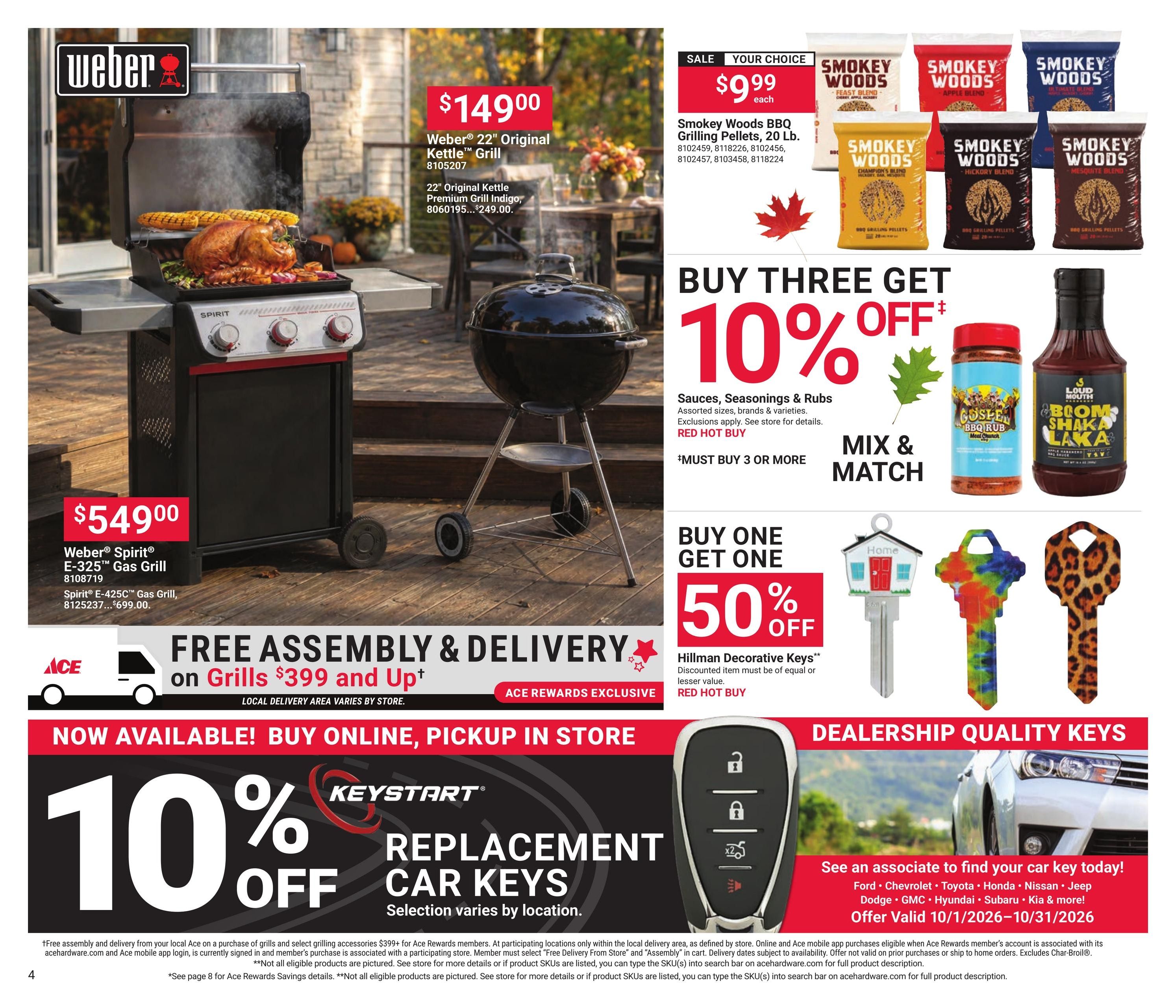 Ace Hardware (Clearwater Area, FL) Fall Into Savings Weekly Ad October 1 - 31, 2026