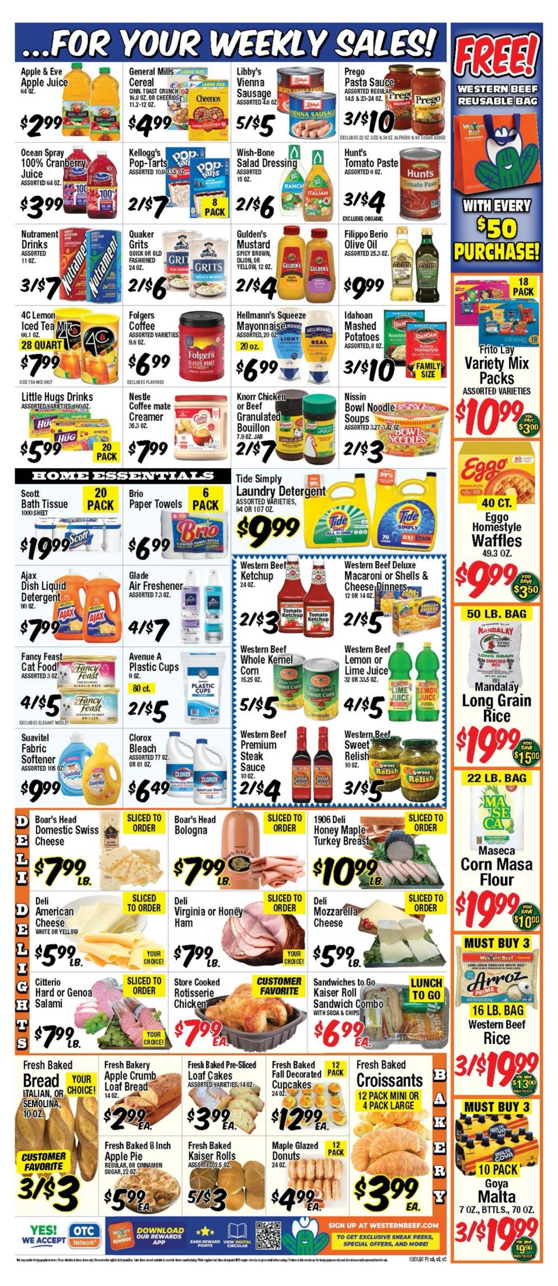 Western Beef Weekly Ad October 1 - 7, 2026