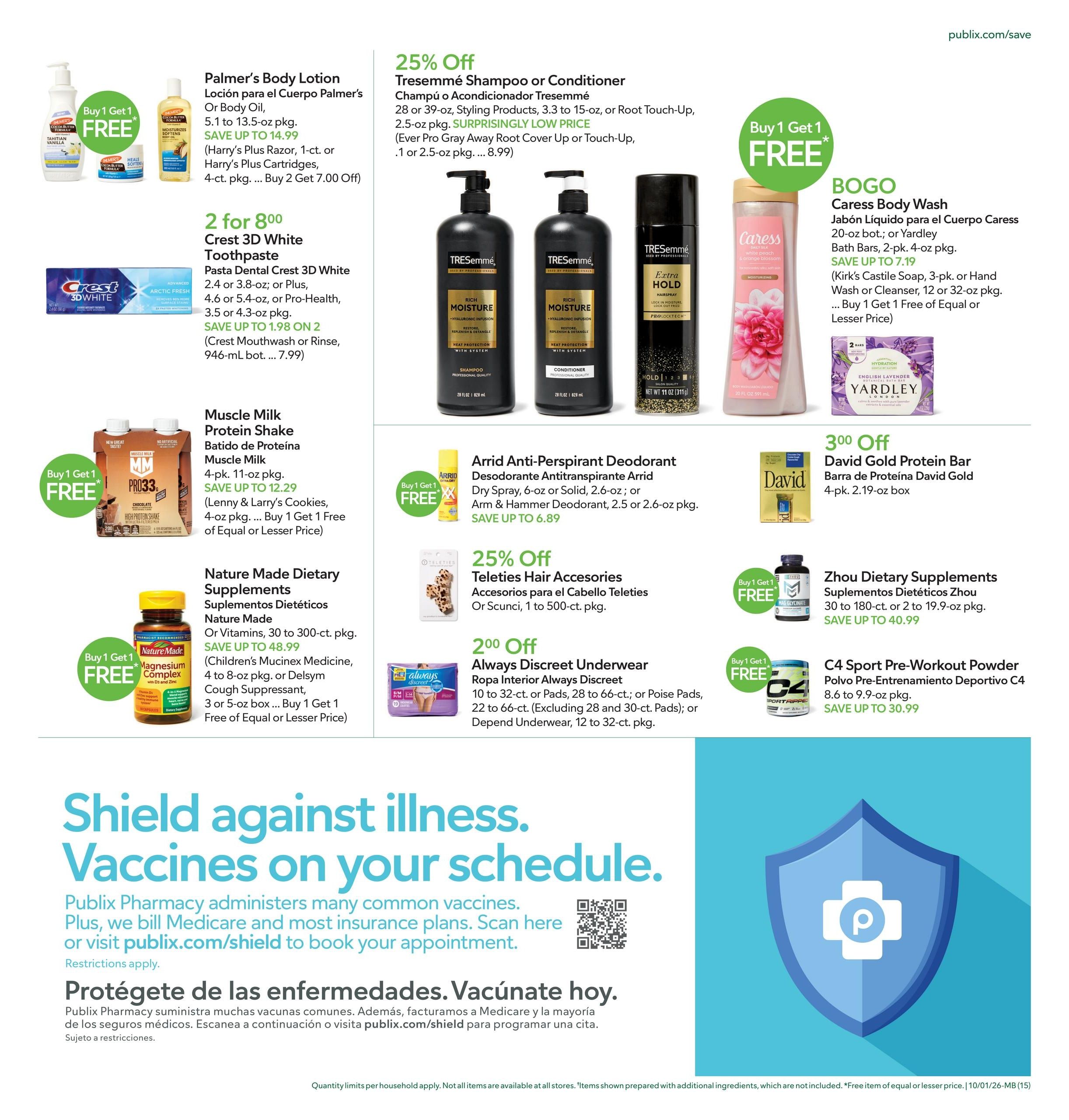 Publix (Boca Raton Area, FL) Anuncio Semanal Español Weekly Ad October 1 - 7, 2026