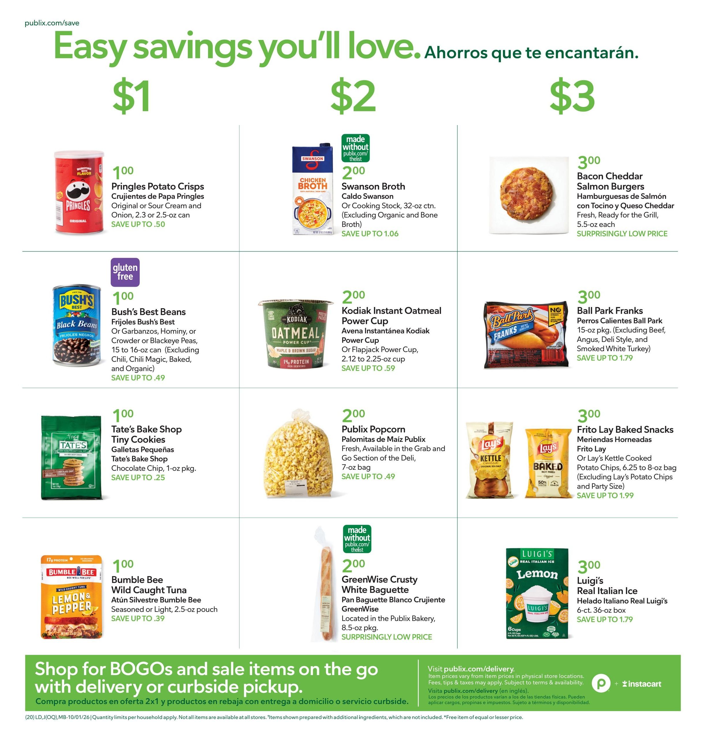 Publix (Boca Raton Area, FL) Anuncio Semanal Español Weekly Ad October 1 - 7, 2026