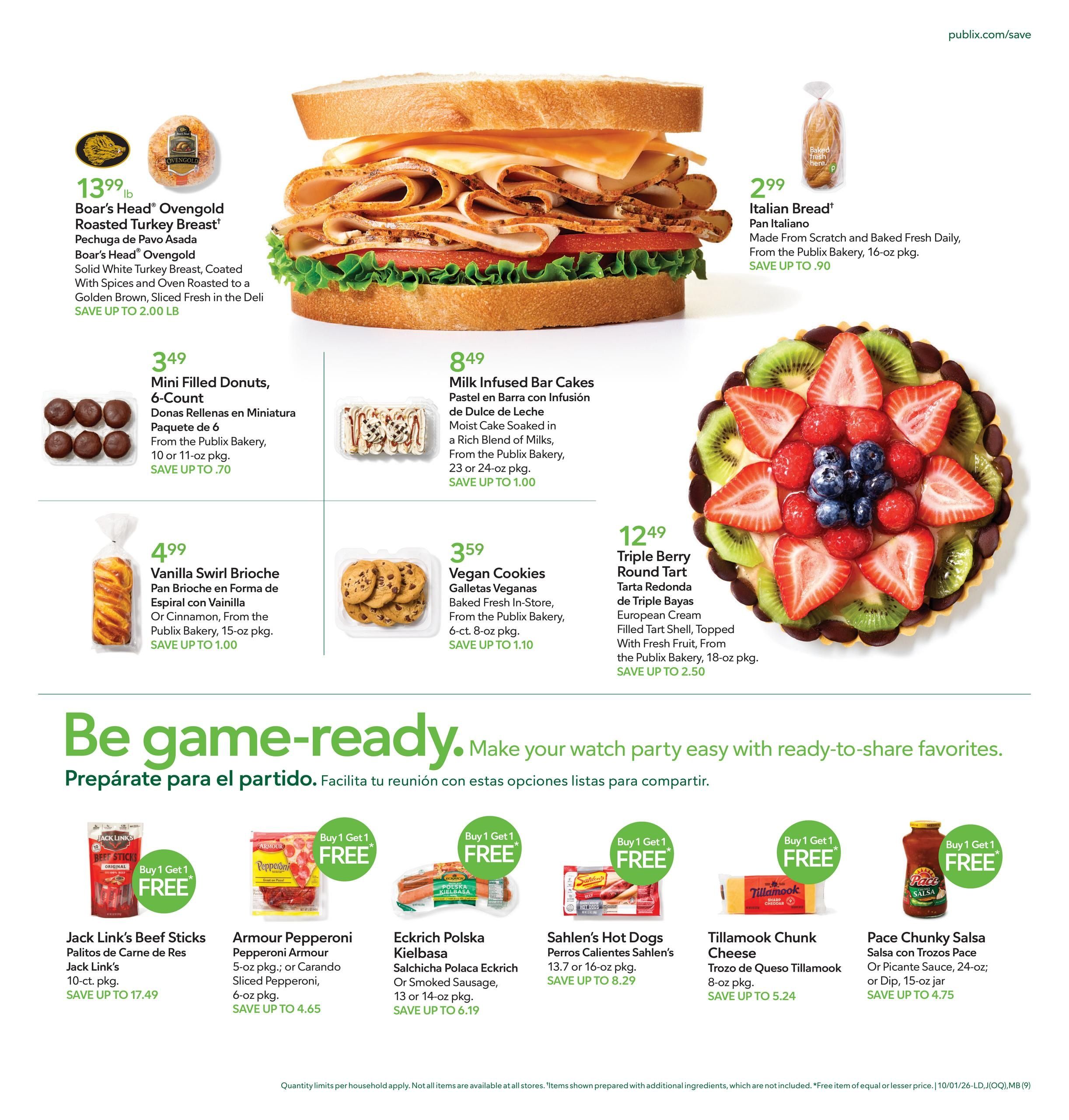Publix (Boca Raton Area, FL) Anuncio Semanal Español Weekly Ad October 1 - 7, 2026
