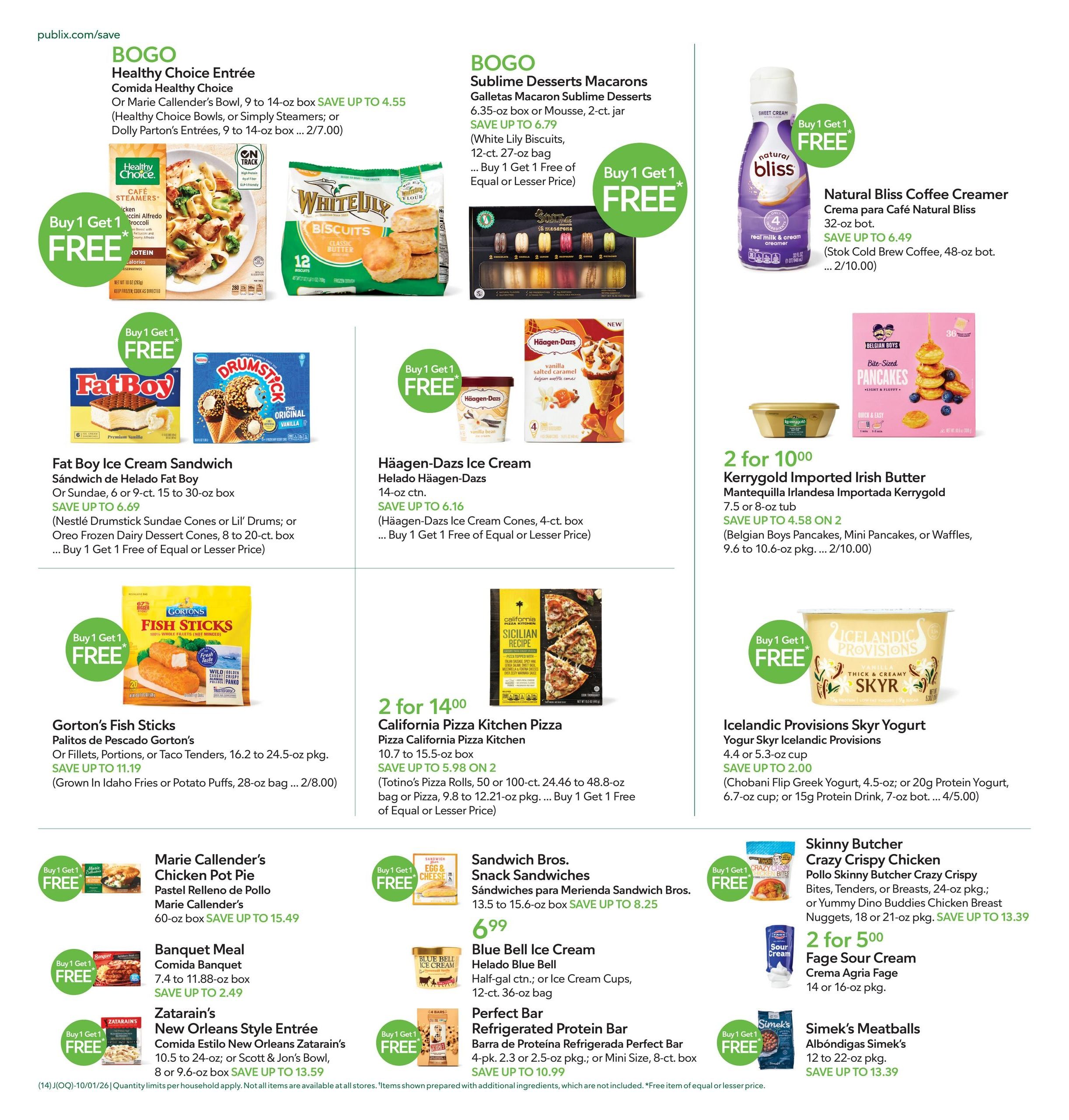 Publix (Jacksonville-Saint Augustine Area, FL) Anuncio Semanal Español Weekly Ad October 1 - 7, 2026