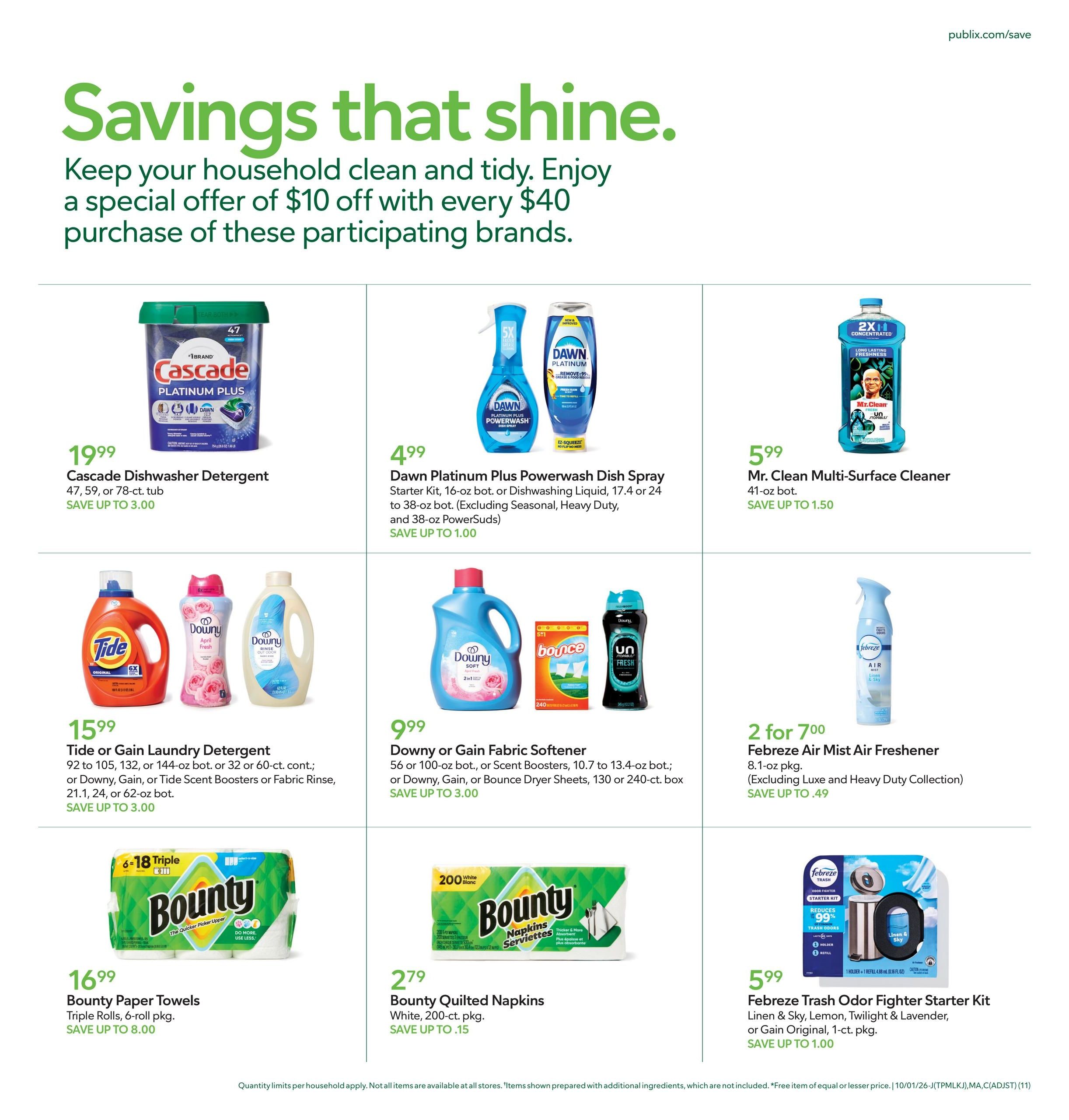 Publix (Saint Augustine Area, FL) Weekly Ad October 1 - 7, 2026