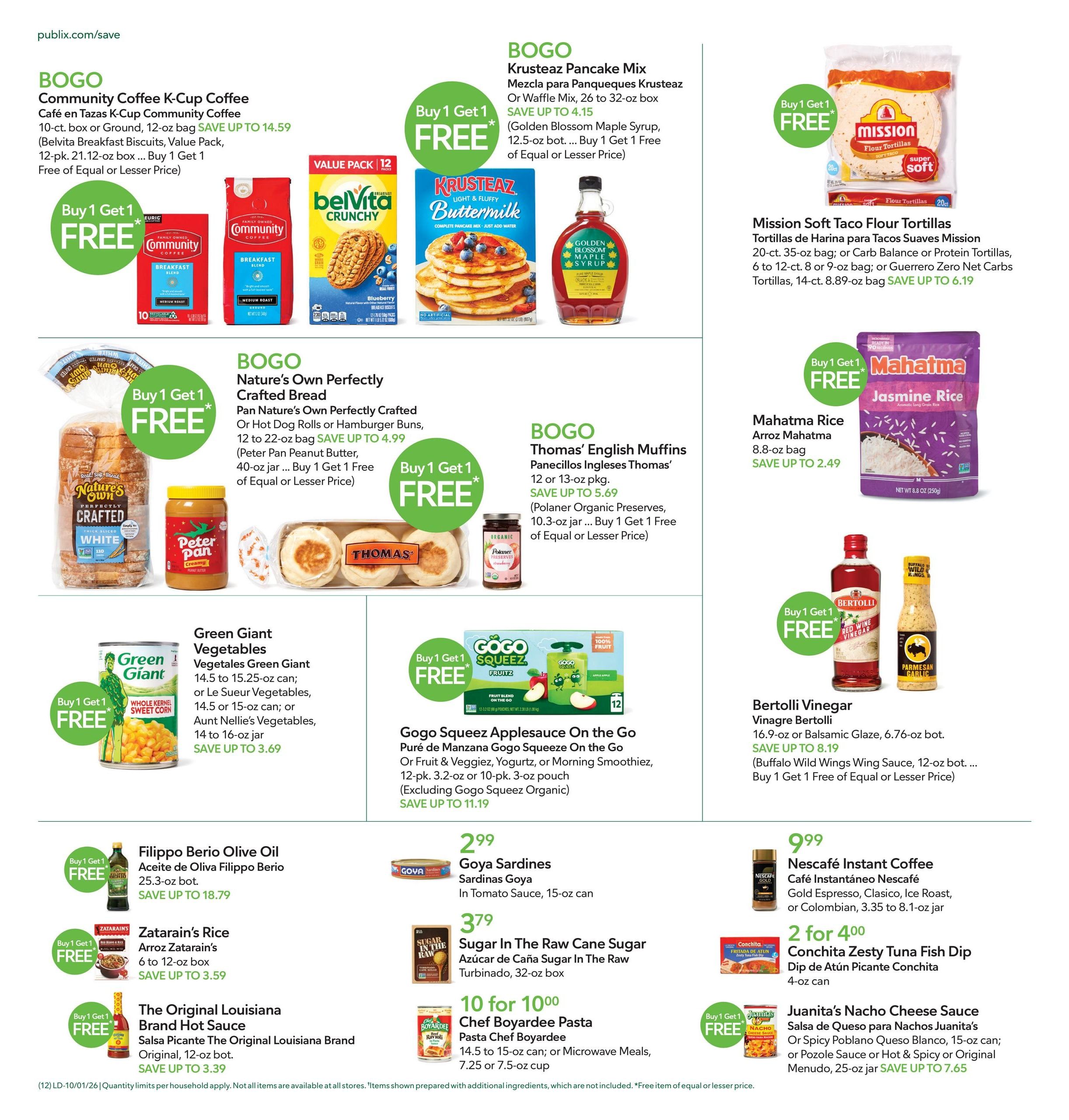 Publix (Cape Coral Area, FL) Anuncio Semanal Español Weekly Ad October 1 - 7, 2026