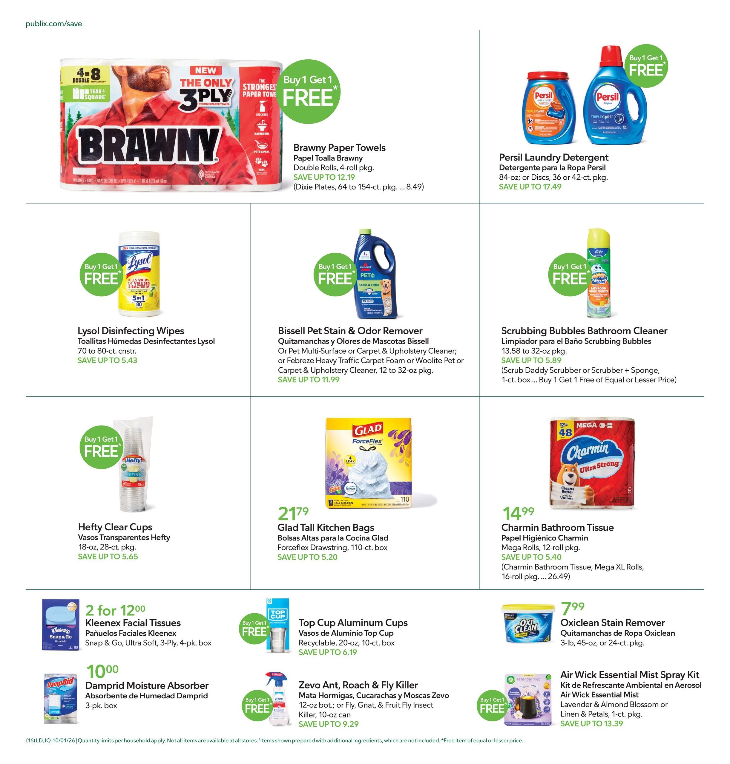 Publix (Cape Coral Area, FL) Anuncio Semanal Español Weekly Ad October 1 - 7, 2026