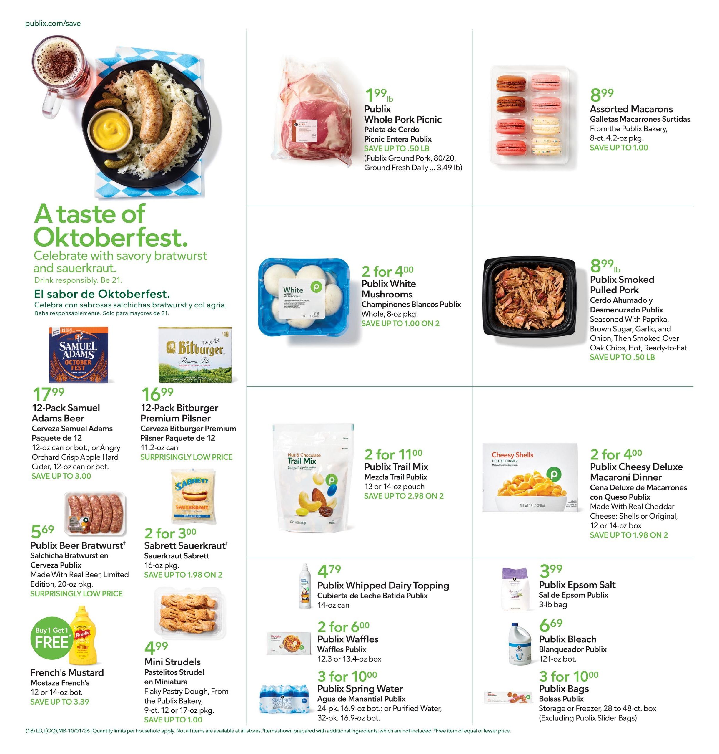 Publix (Cape Coral Area, FL) Anuncio Semanal Español Weekly Ad October 1 - 7, 2026