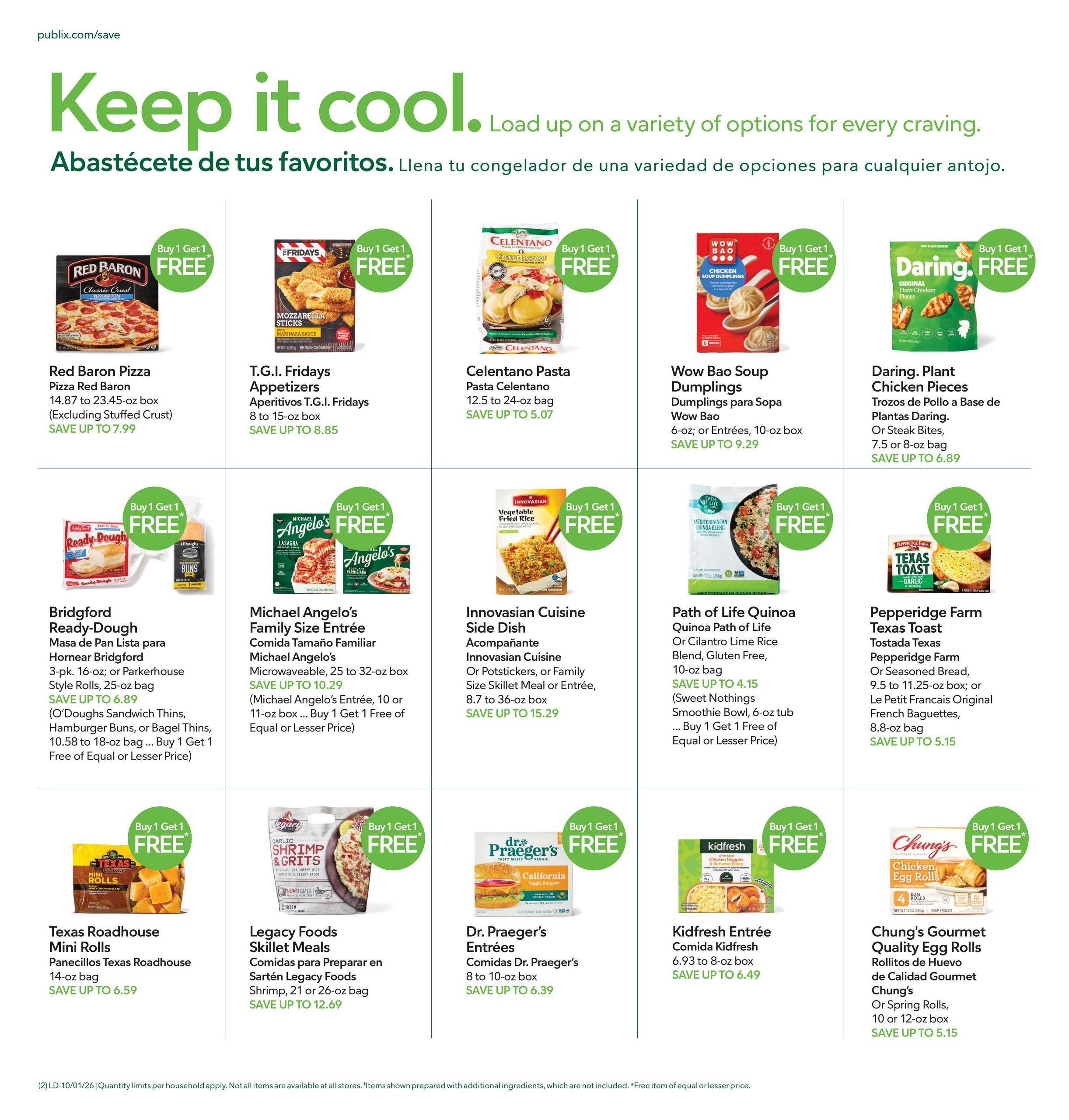 Publix (Cape Coral Area, FL) Anuncio Semanal Español Weekly Ad October 1 - 7, 2026