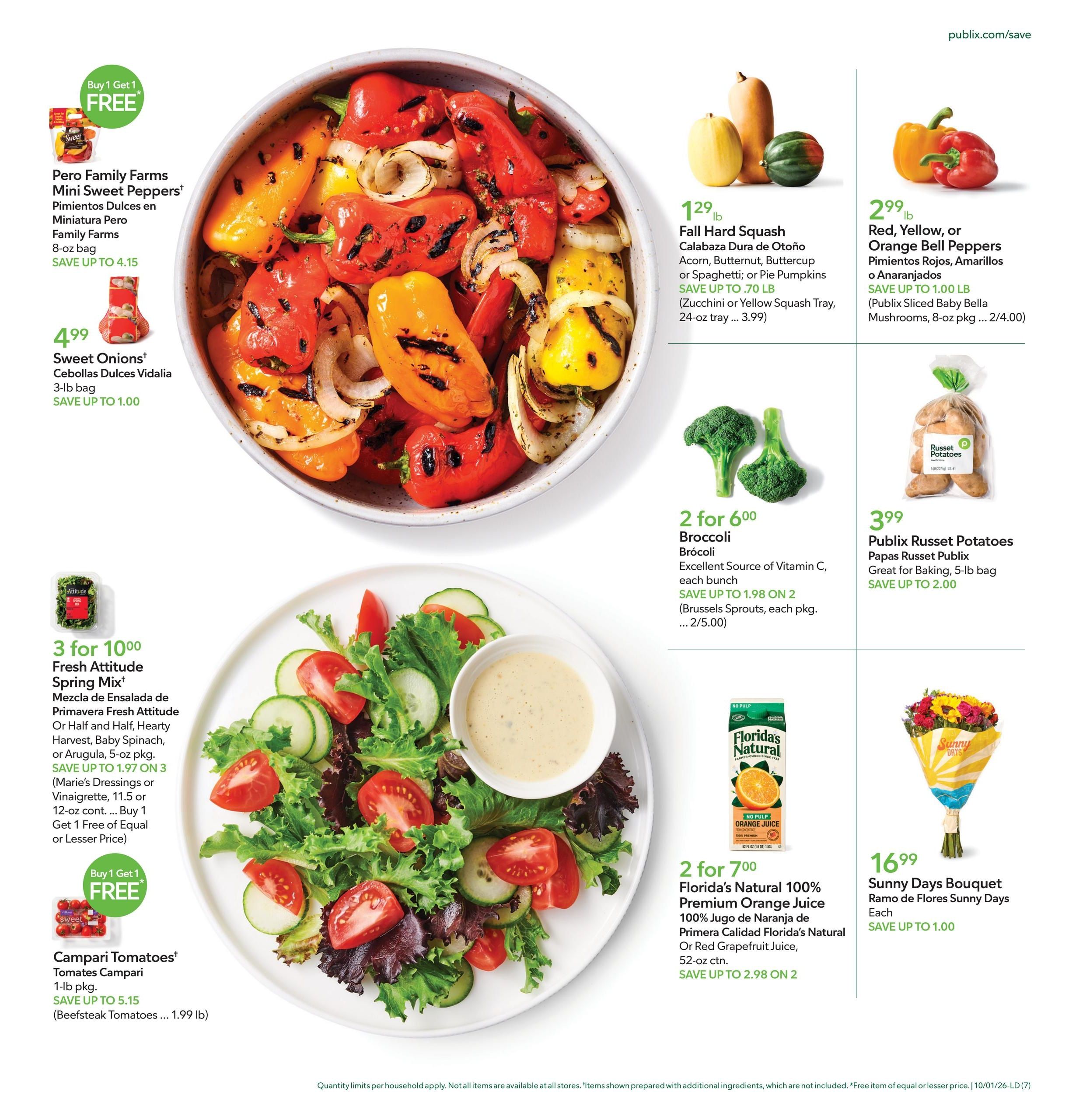 Publix (Cape Coral Area, FL) Anuncio Semanal Español Weekly Ad October 1 - 7, 2026