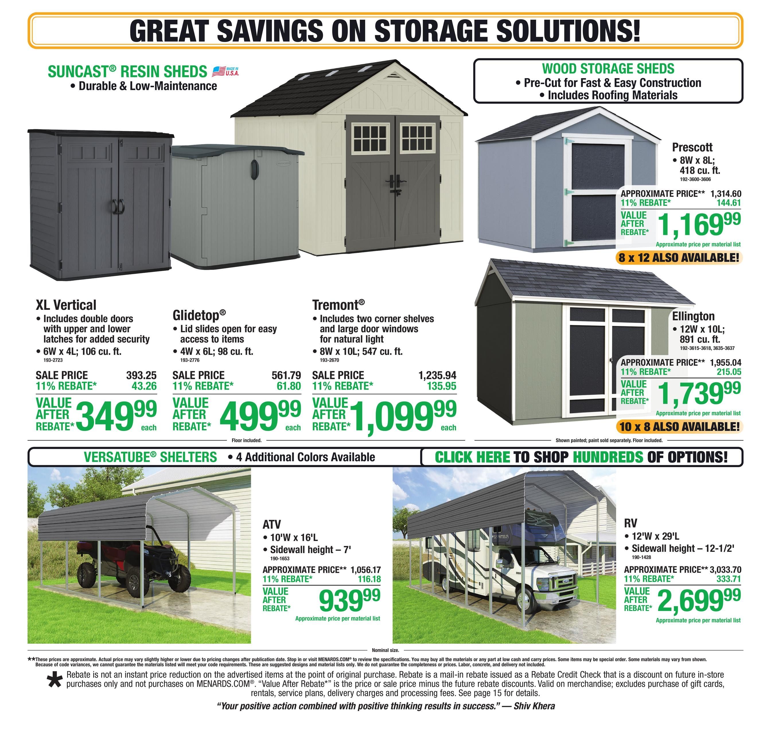 Menards (Goodhue Area, MN) 11% Rebate Sale Weekly Ad October 1 - 11, 2026