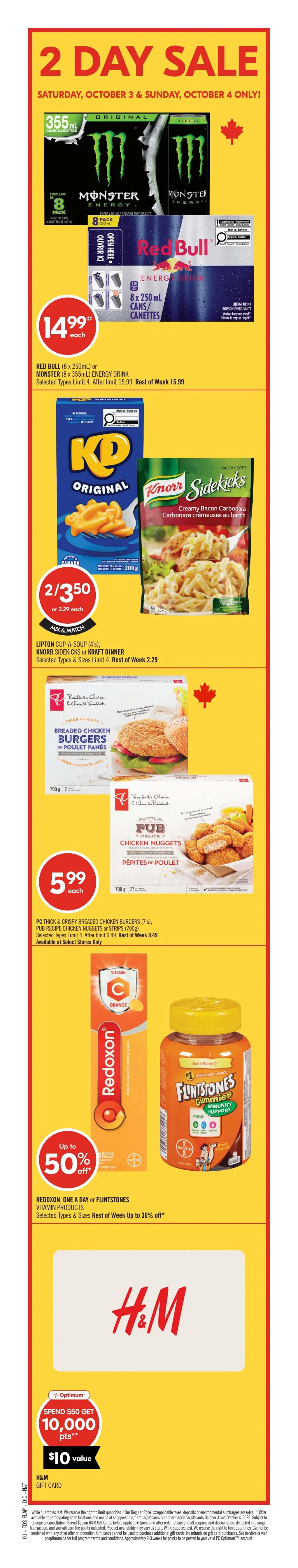 Shoppers Drug Mart (ON) Flyer October 3 to 8