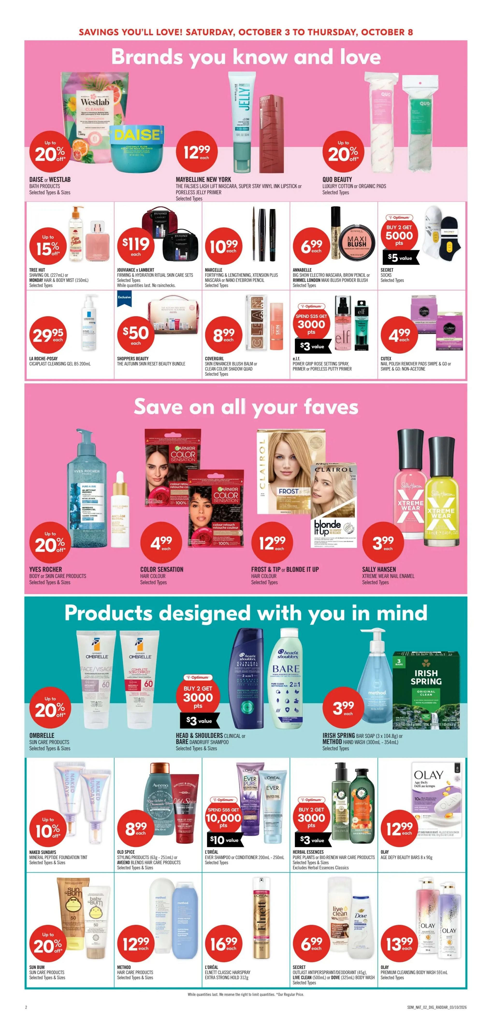 Shoppers Drug Mart (ON) Flyer October 3 to 8