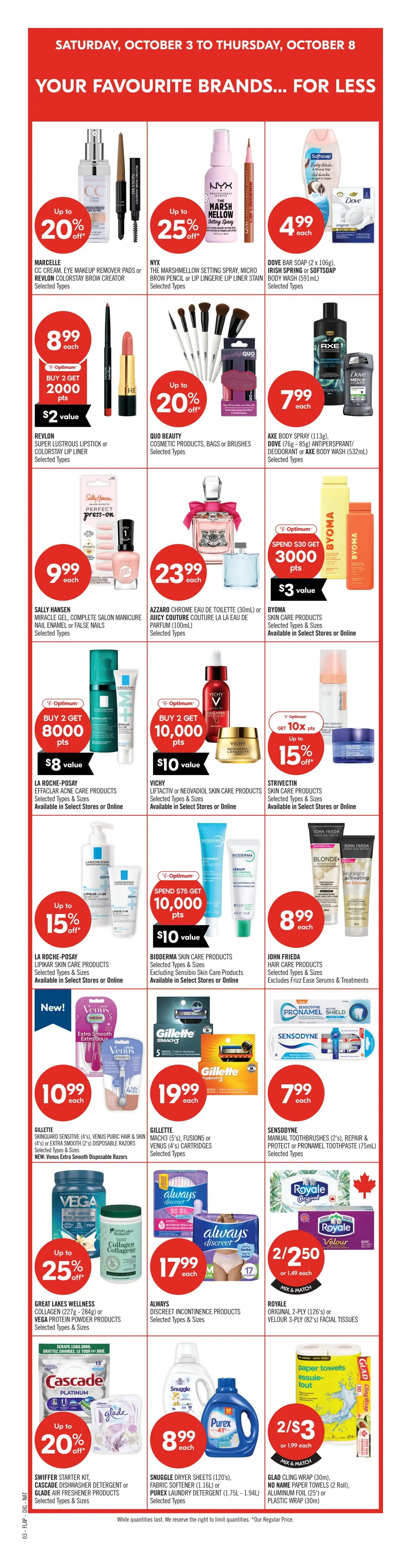 Shoppers Drug Mart (ON) Flyer October 3 to 8