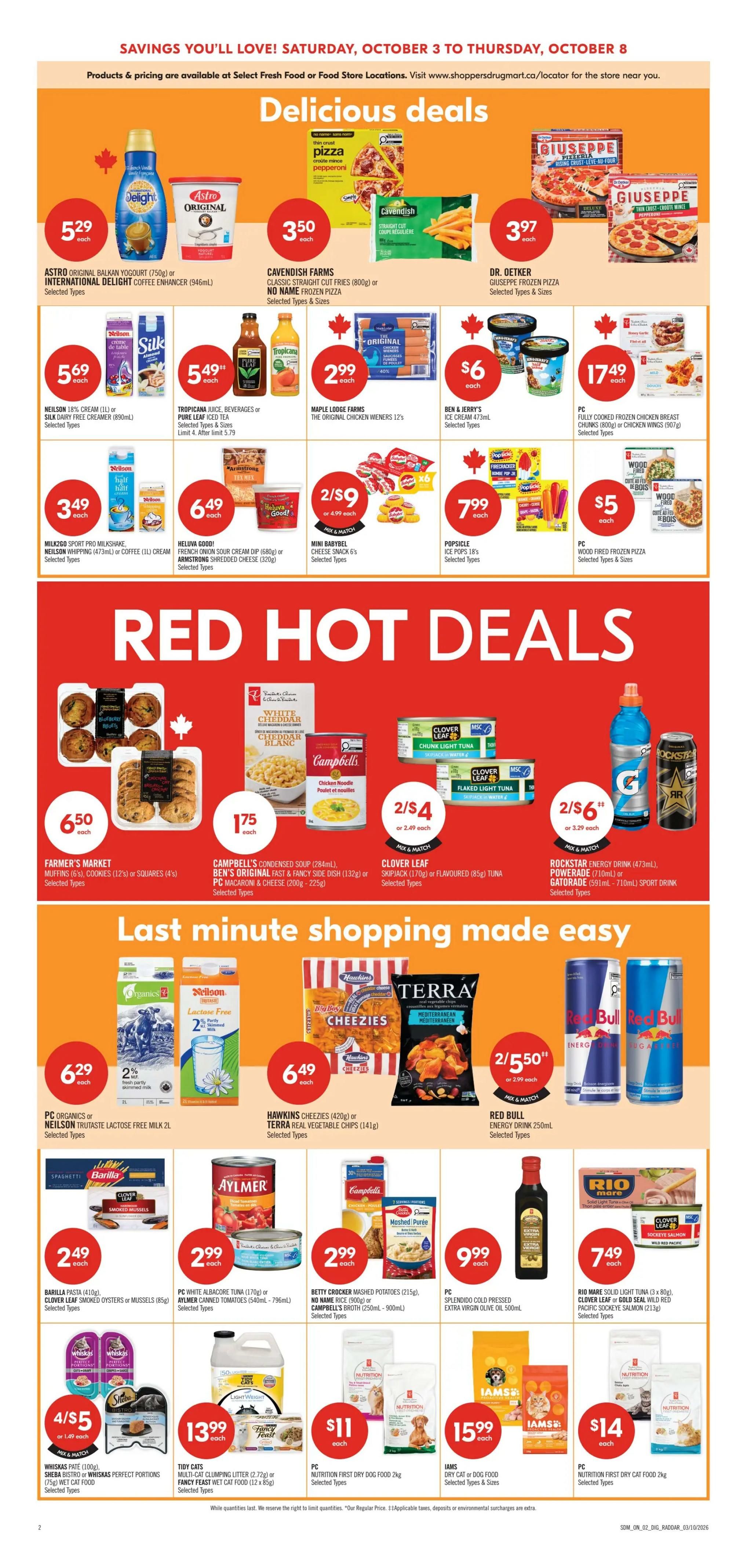 Shoppers Drug Mart (ON) Flyer October 3 to 8
