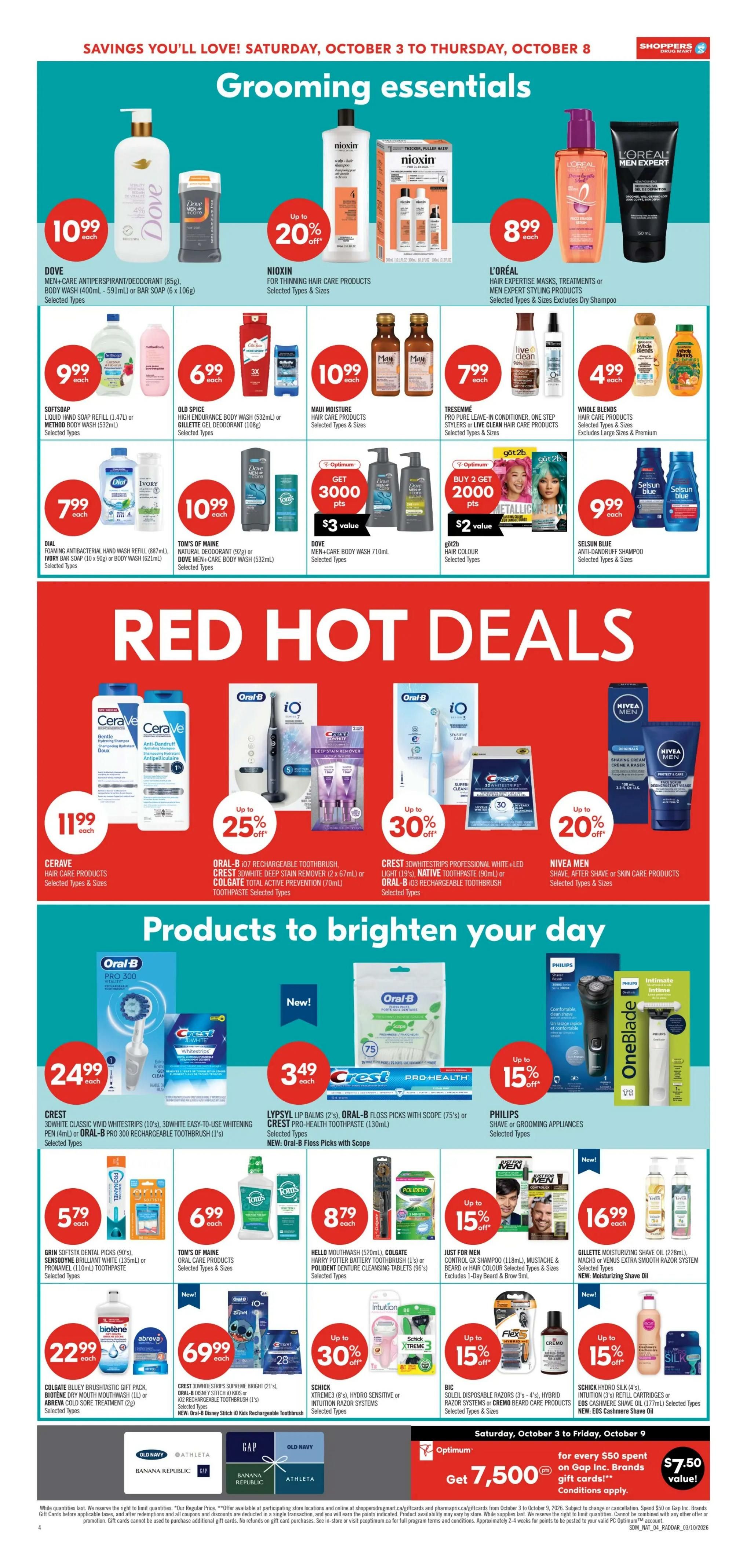Shoppers Drug Mart (Atlantic) Flyer October 3 to 8