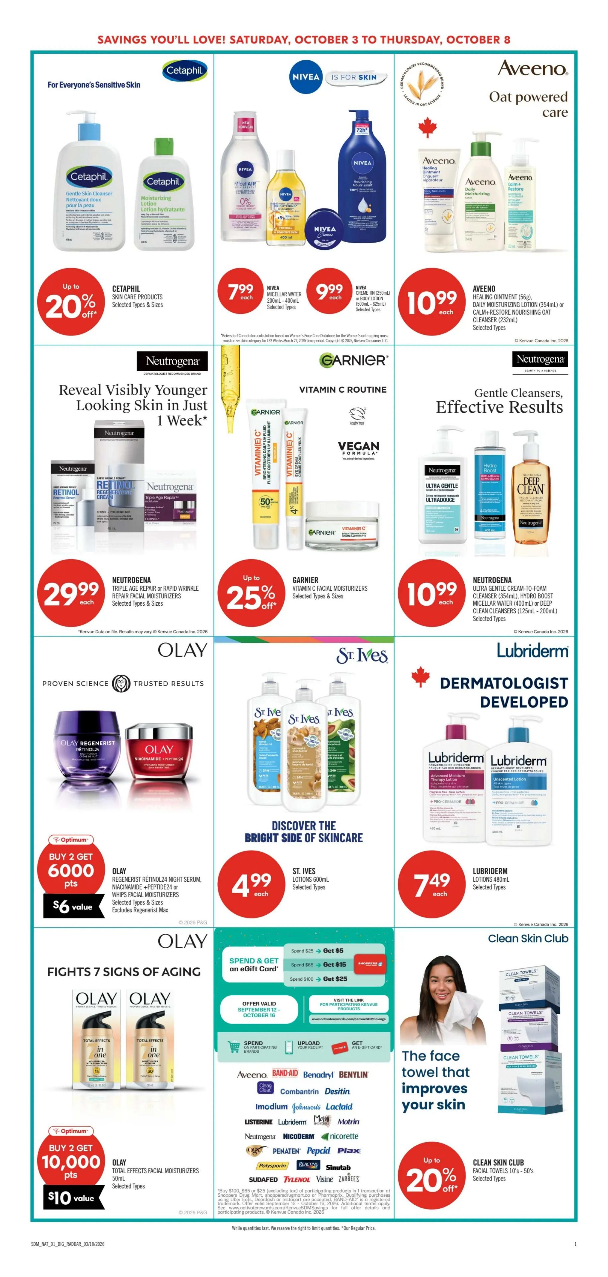 Shoppers Drug Mart (Atlantic) Flyer October 3 to 8