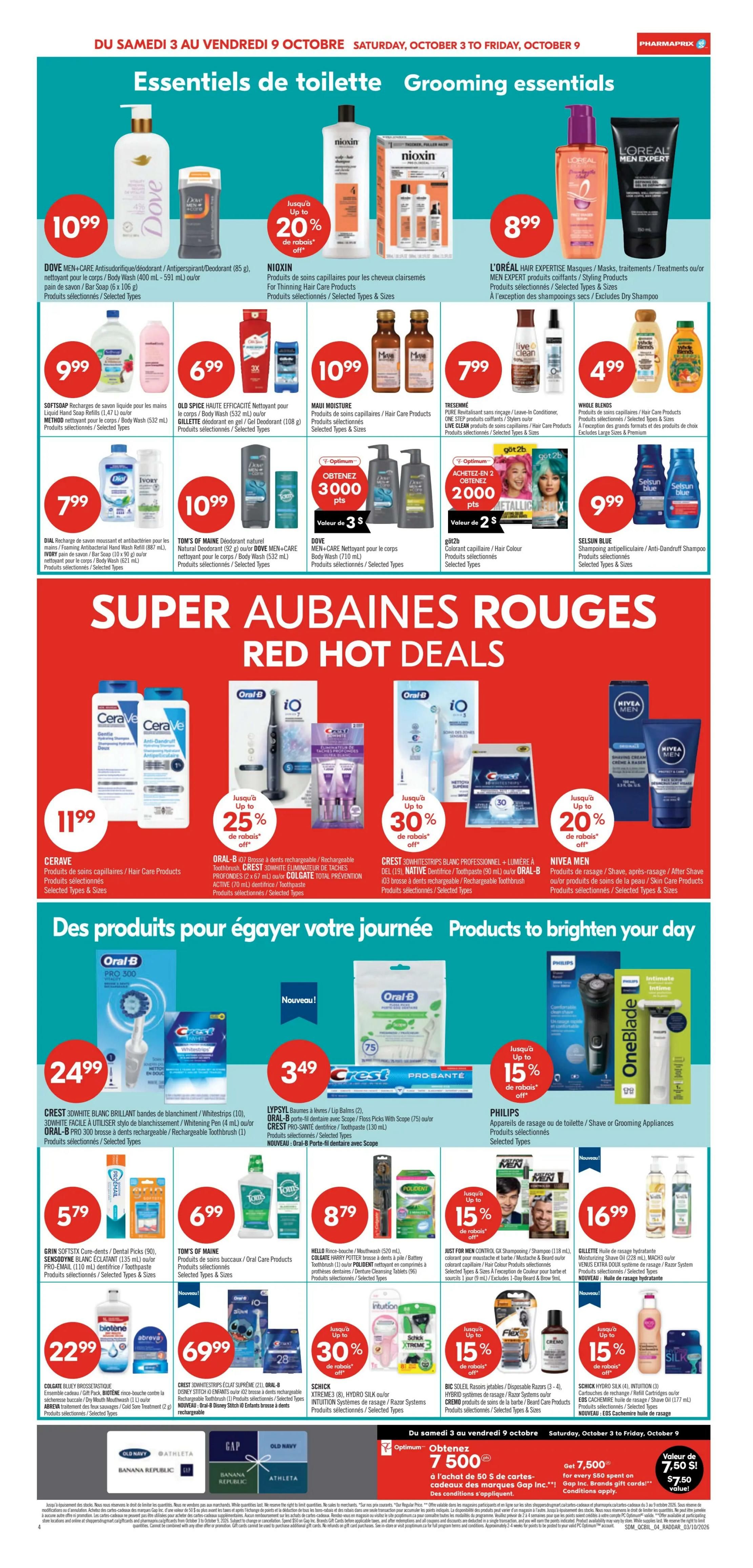 Pharmaprix Flyer October 3 to 8