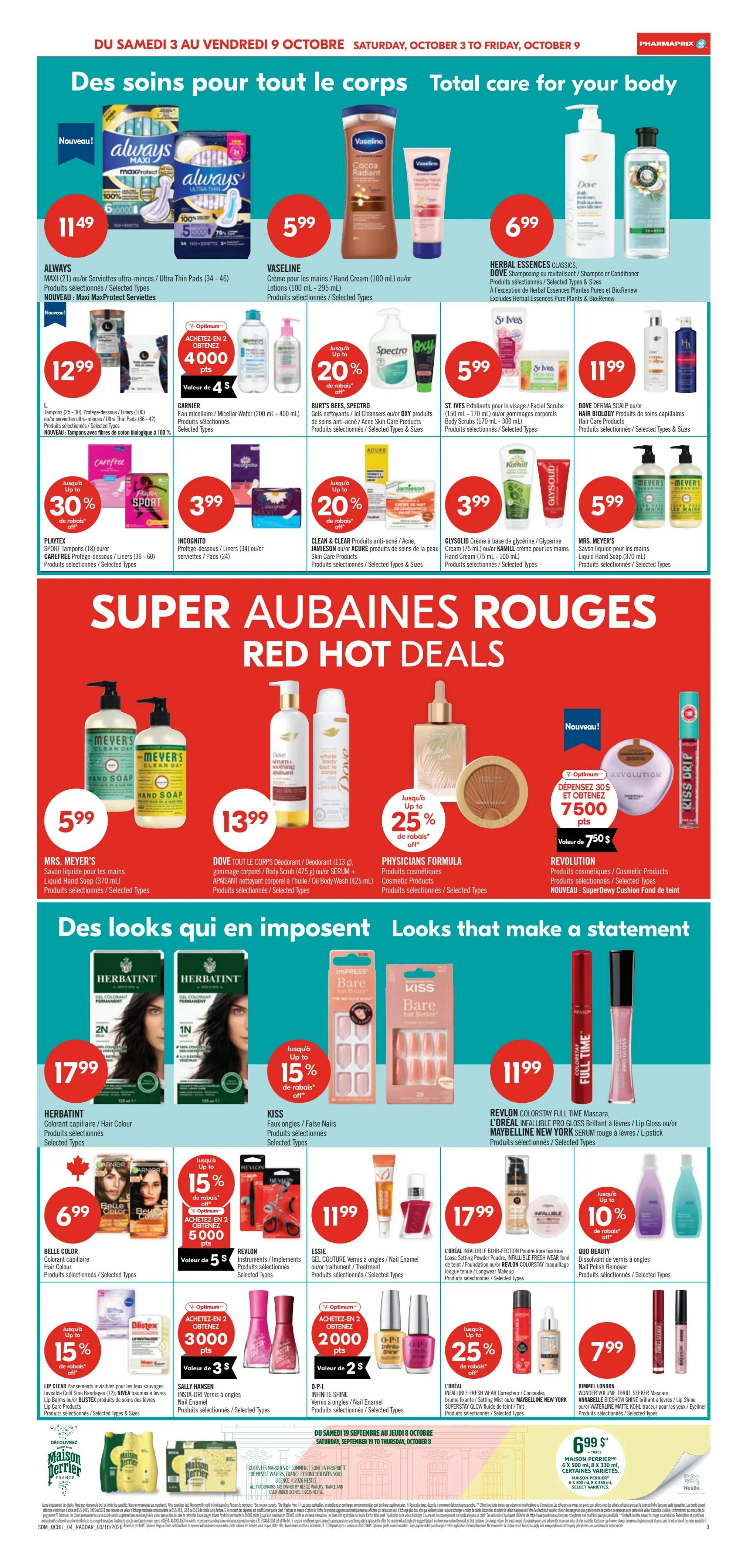 Pharmaprix Flyer October 3 to 8