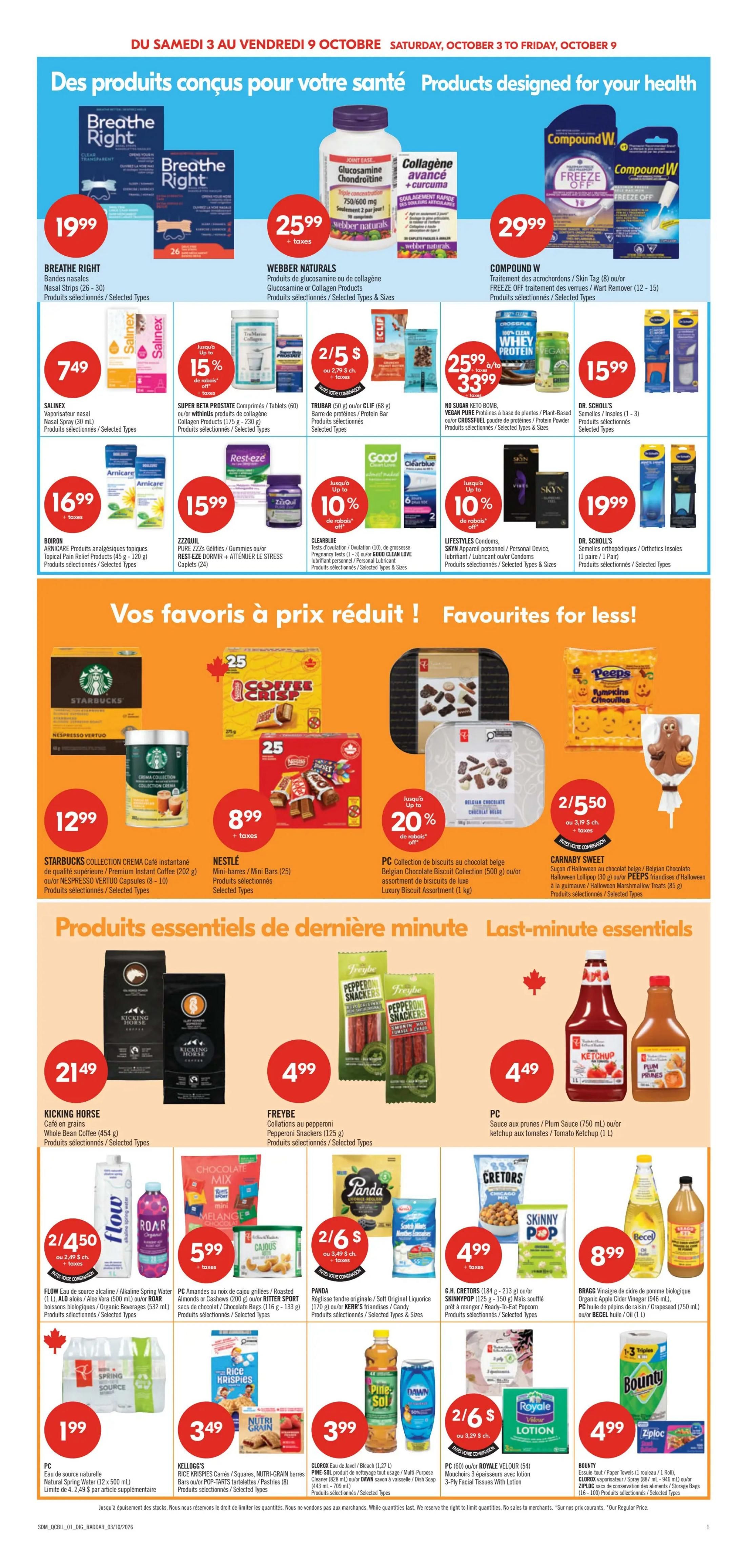 Pharmaprix Flyer October 3 to 8