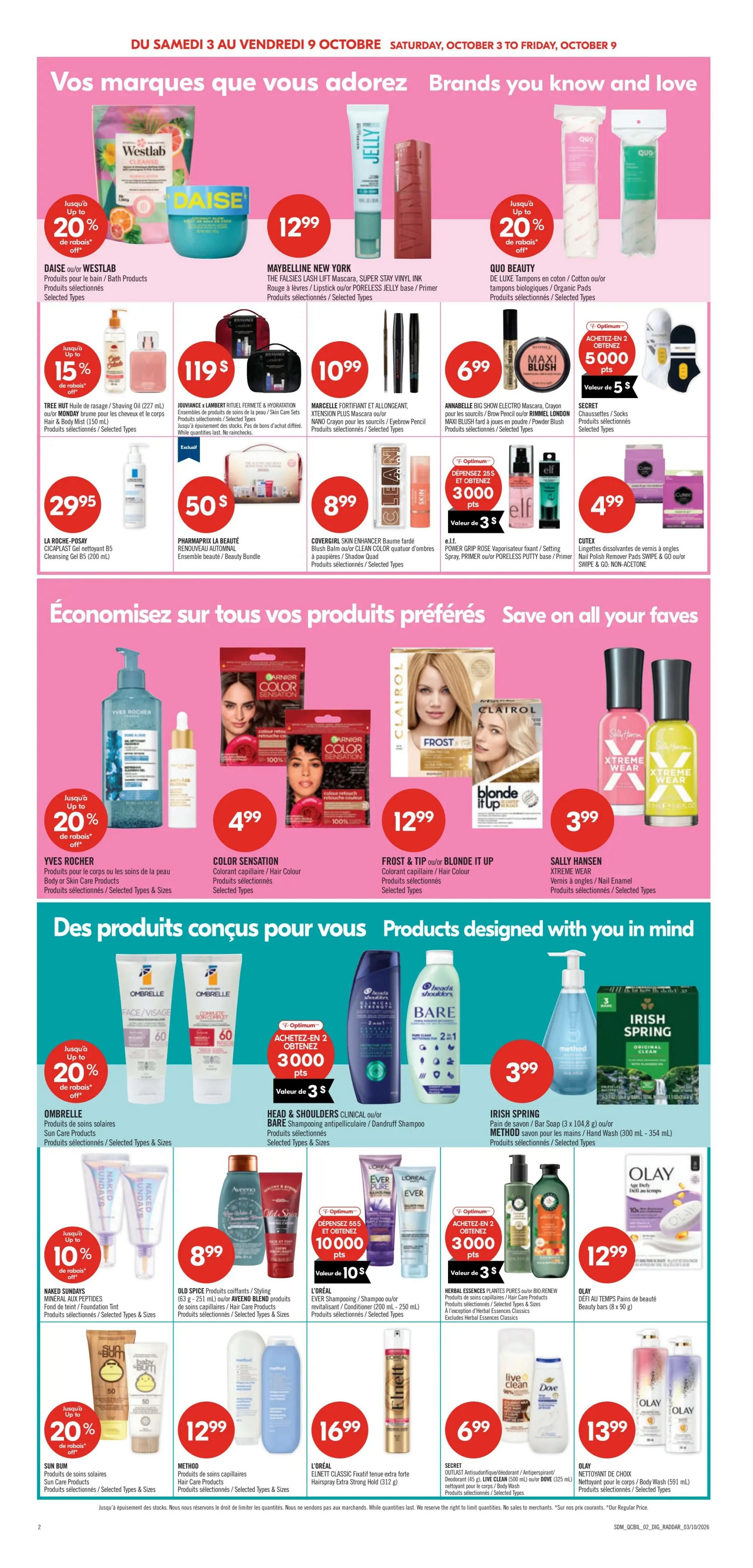 Pharmaprix Flyer October 3 to 8