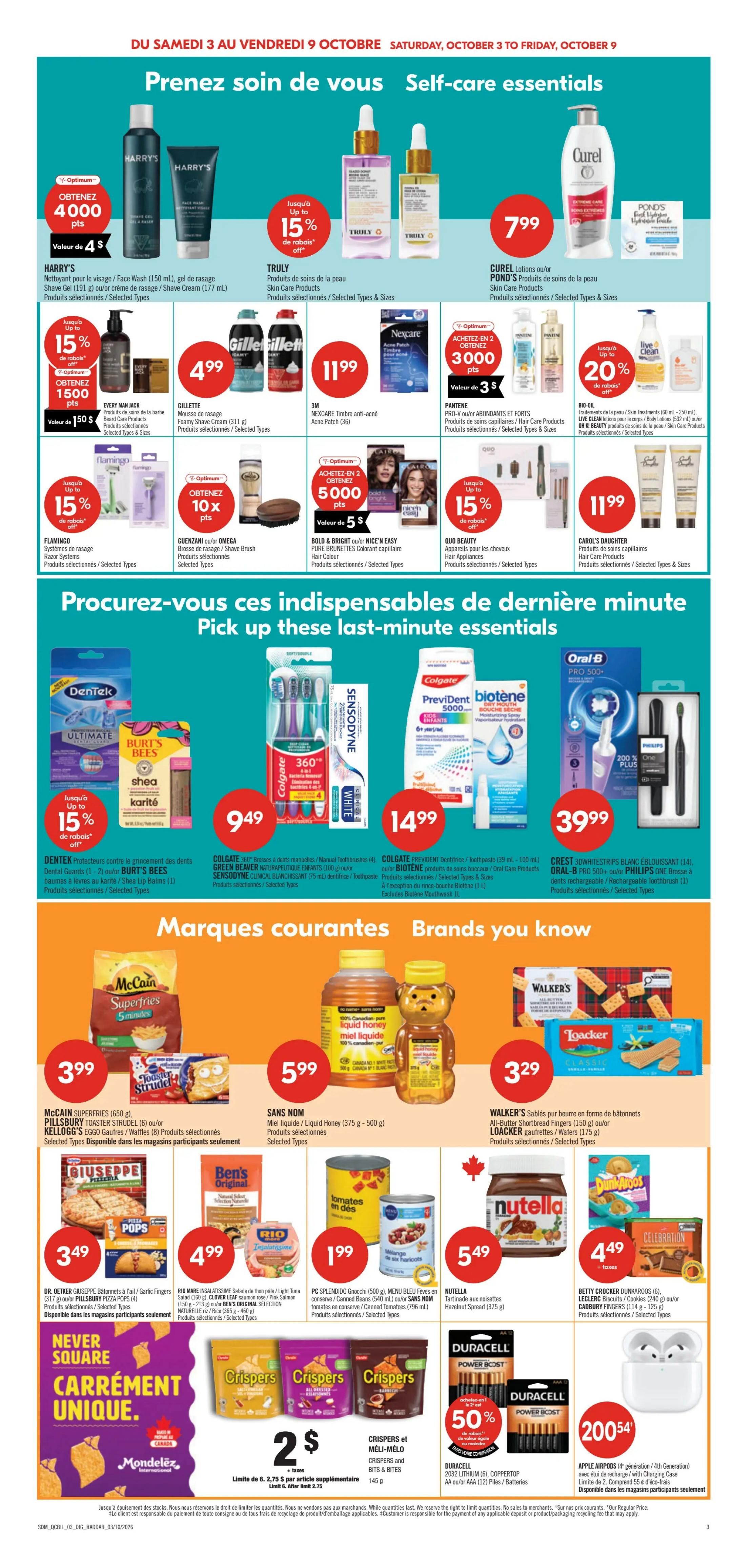 Pharmaprix Flyer October 3 to 8