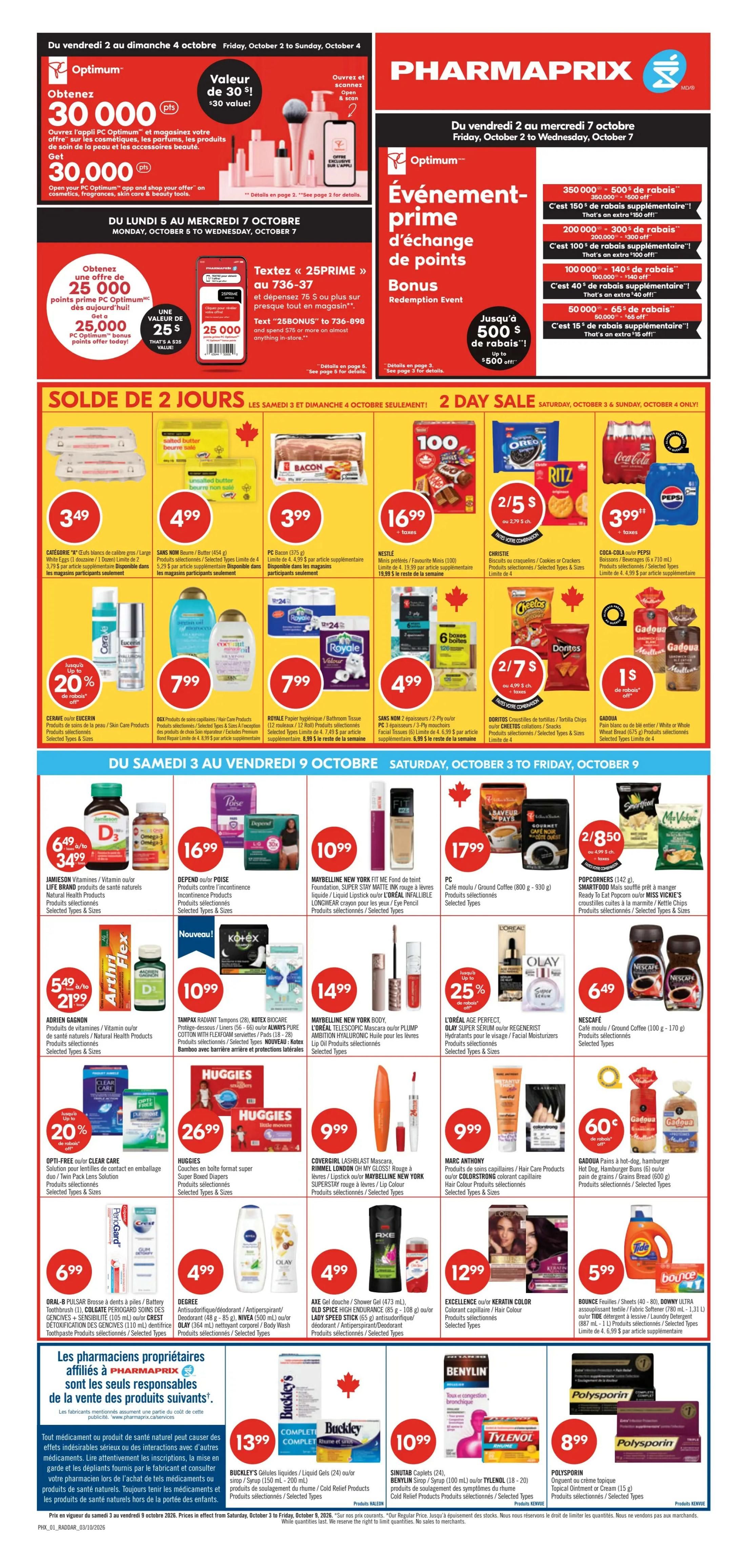 Pharmaprix Flyer October 3 to 8