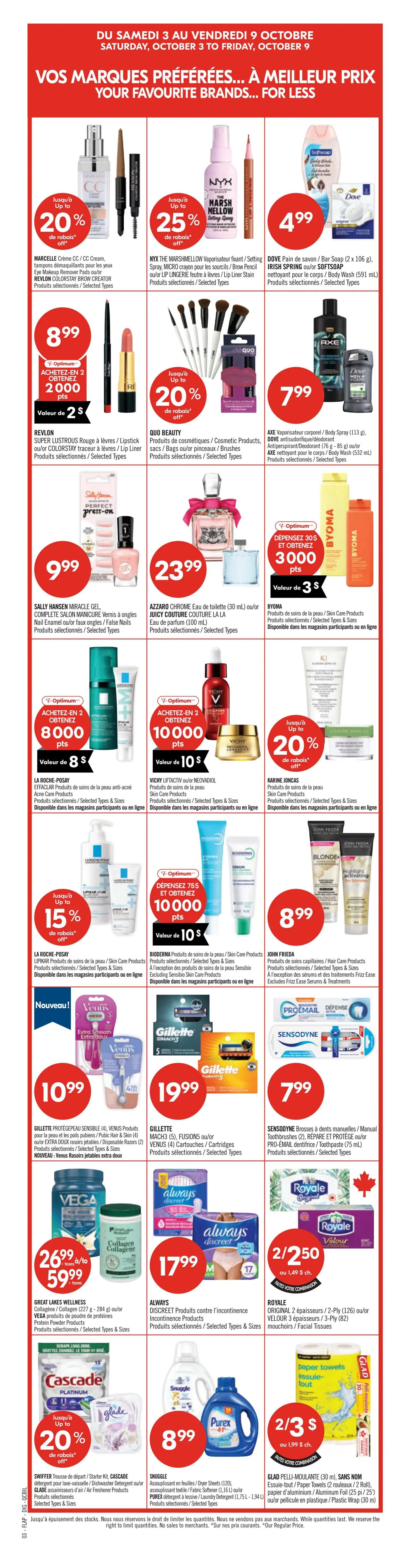 Pharmaprix Flyer October 3 to 8