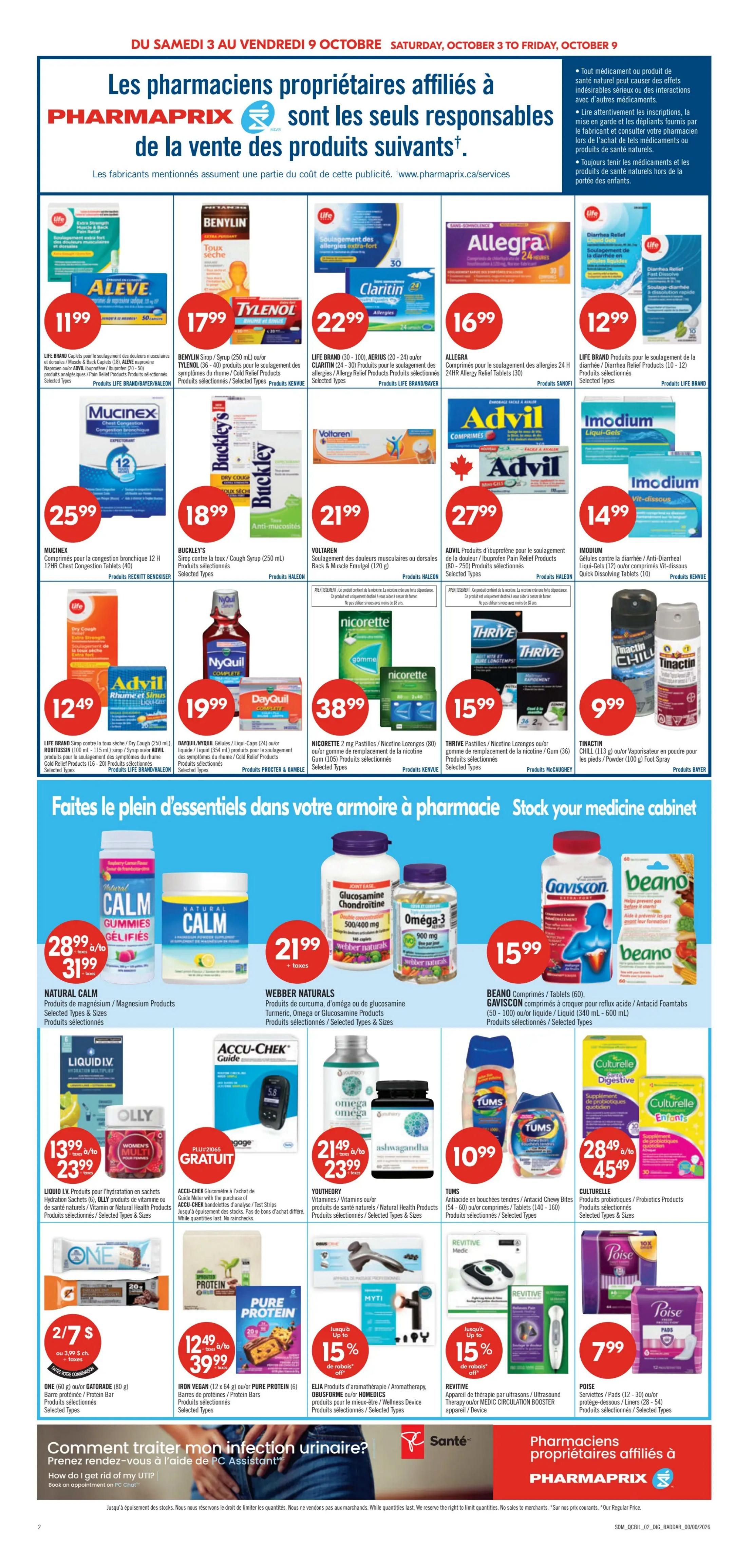 Pharmaprix Flyer October 3 to 8