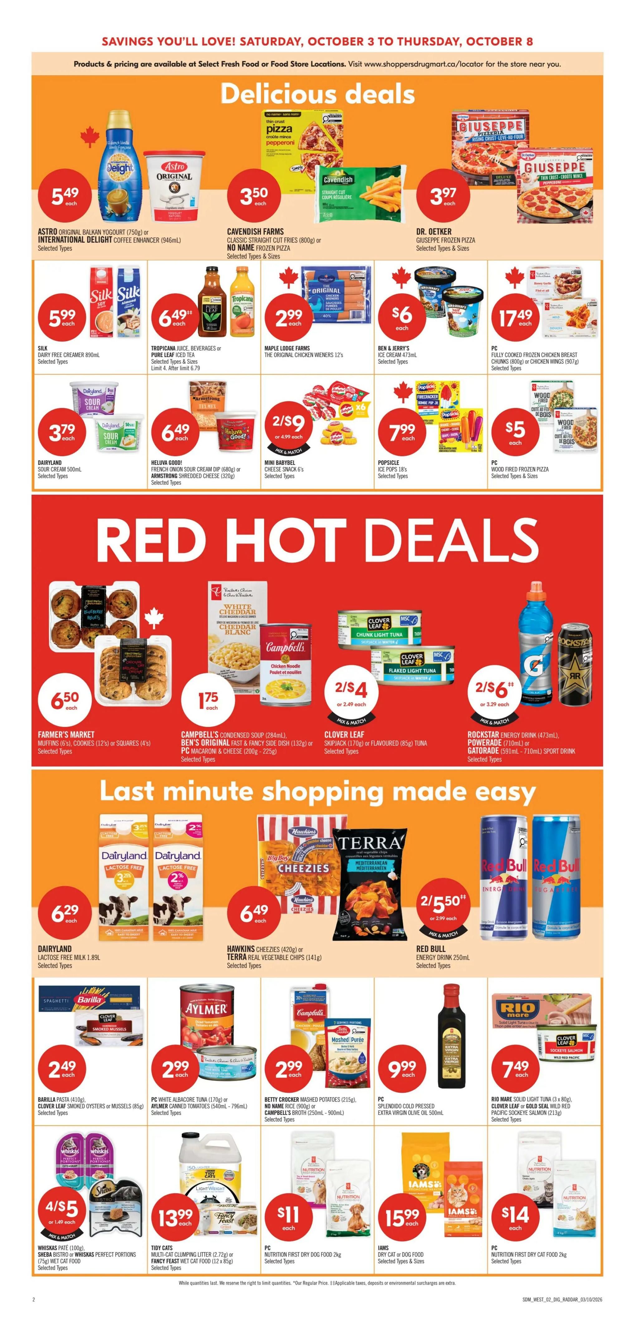 Shoppers Drug Mart (West) Flyer October 3 to 8
