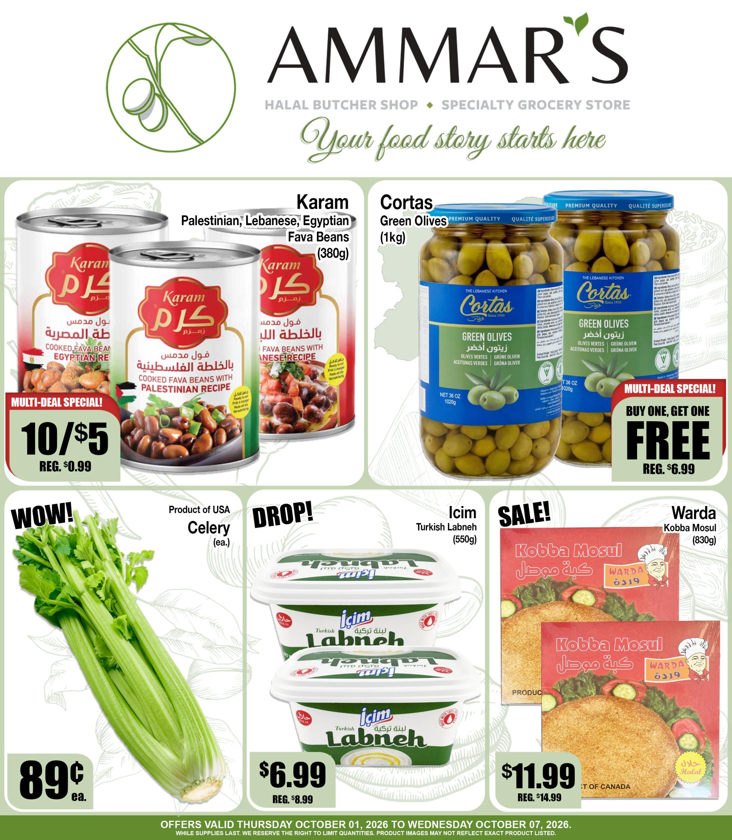 Ammar's Halal Meats Flyer October 1 to 7